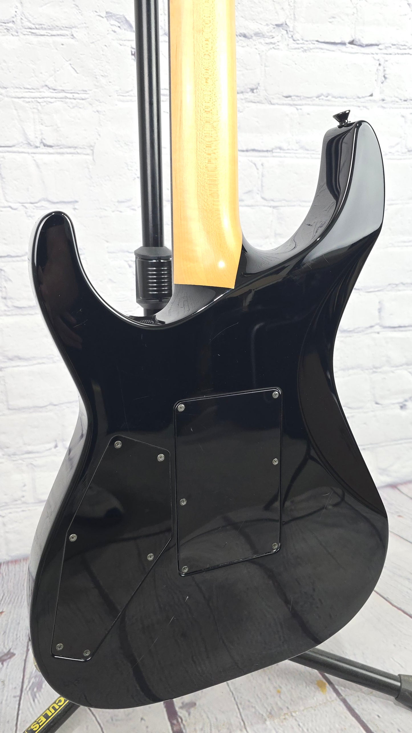 USED ESP Japan Custom KH-2 Kirk Hammett Neck Through Electric Guitar Gloss Black