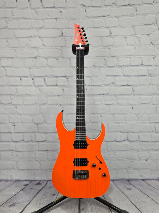 Ibanez Prestige RGR5521 TFR Hard Tail Electric Guitar Transparent Fluorescent Orange