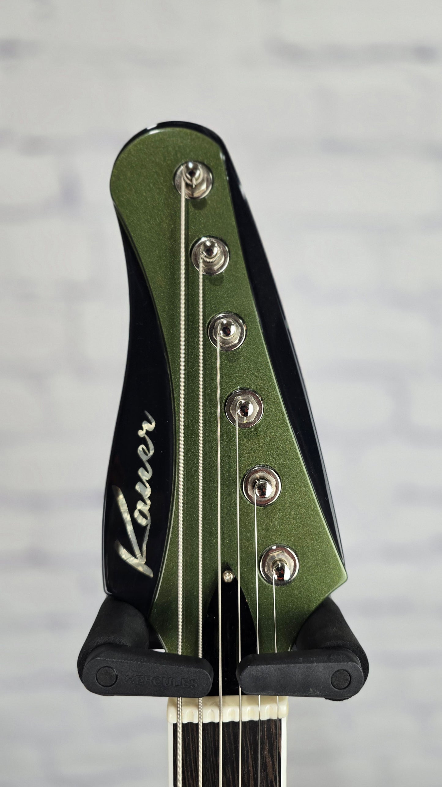 Kauer Guitars Banshee 6 String 27" Baritone Electric Guitar Olive Green