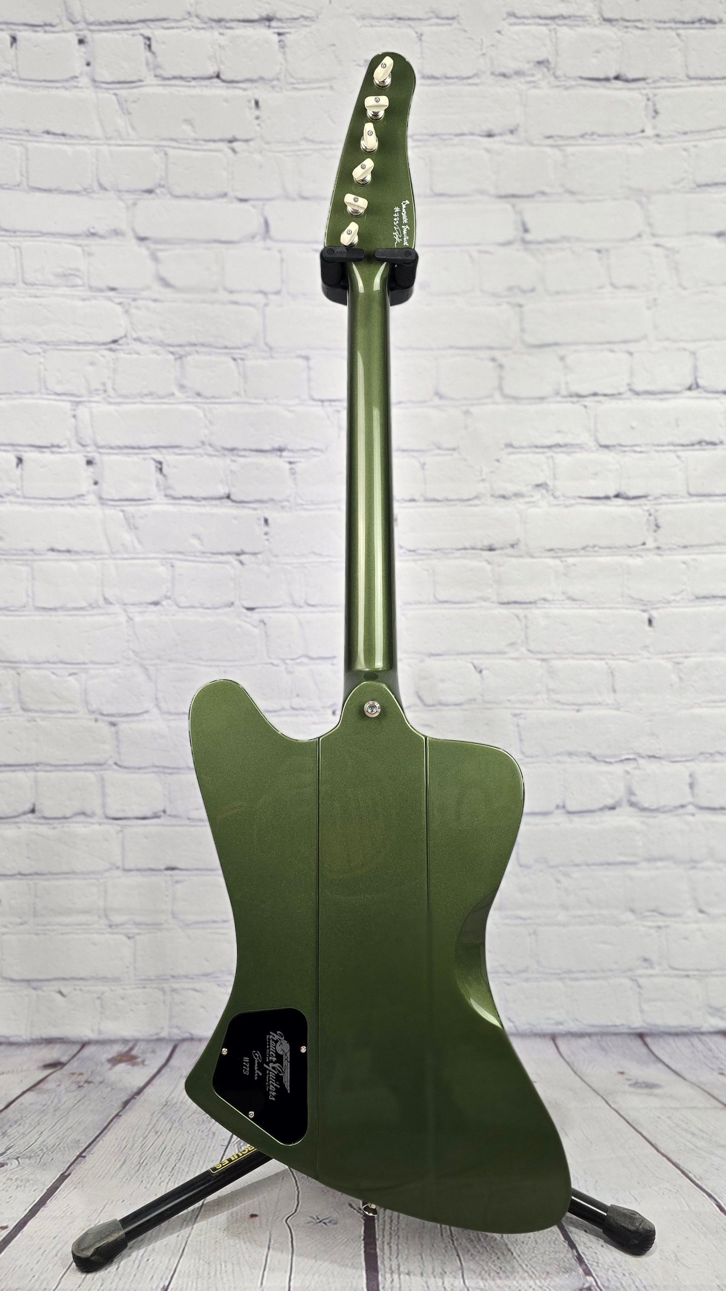 Kauer Guitars Banshee 6 String 27" Baritone Electric Guitar Olive Green