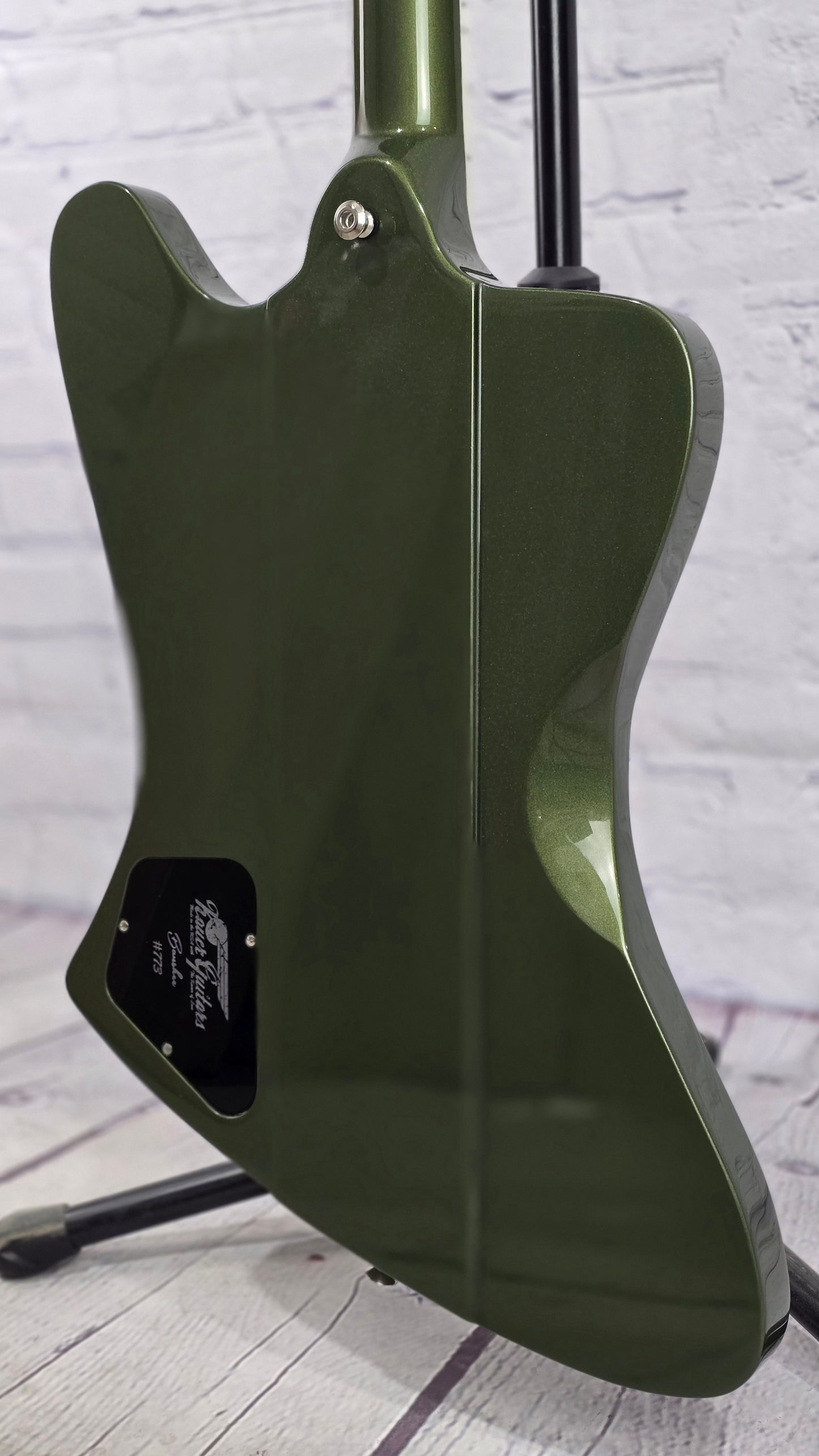 Kauer Guitars Banshee 6 String 27" Baritone Electric Guitar Olive Green