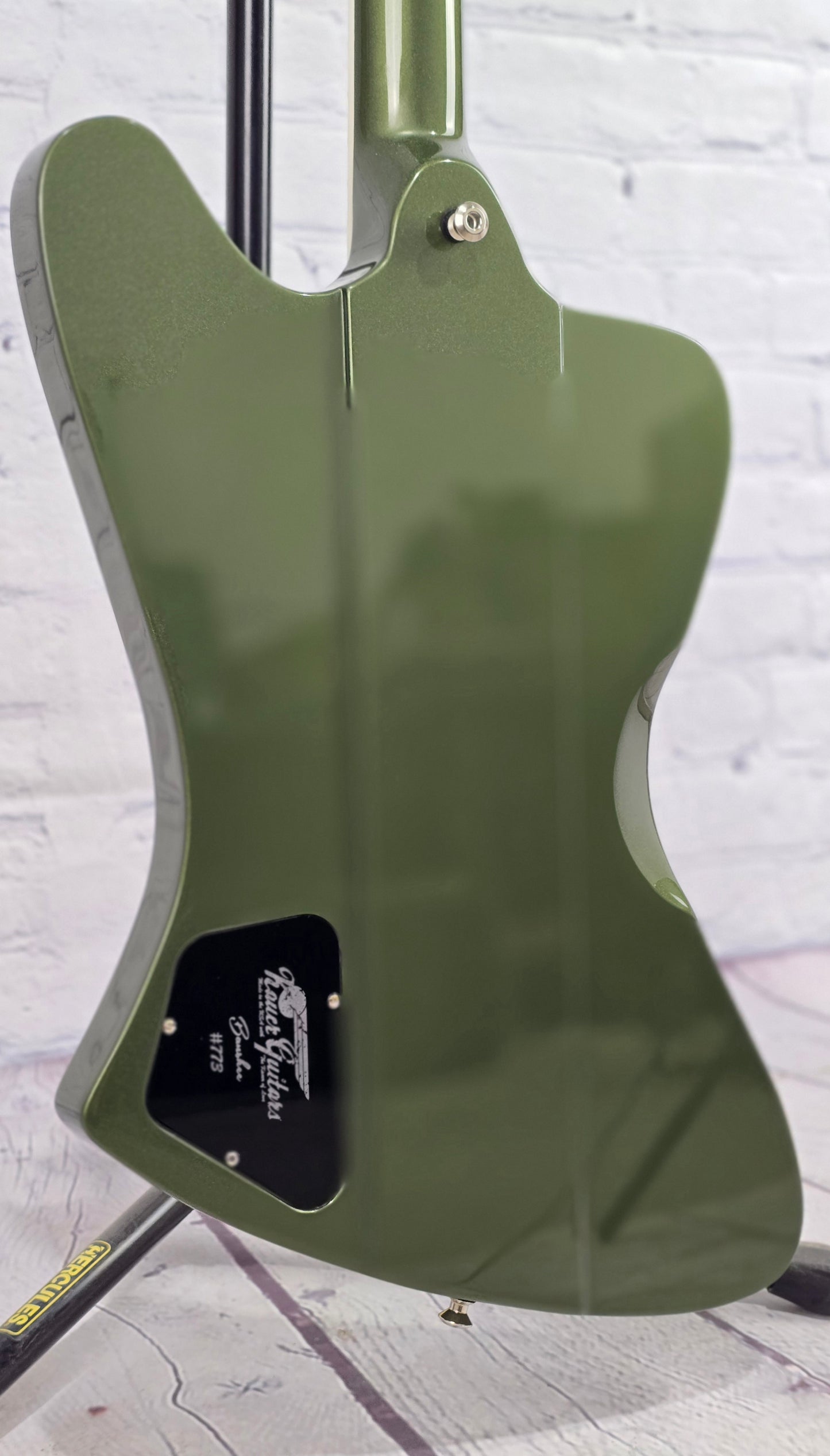 Kauer Guitars Banshee 6 String 27" Baritone Electric Guitar Olive Green