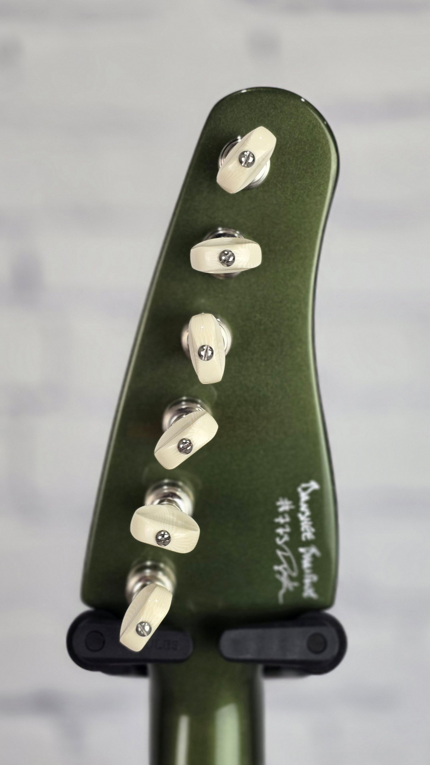 Kauer Guitars Banshee 6 String 27" Baritone Electric Guitar Olive Green