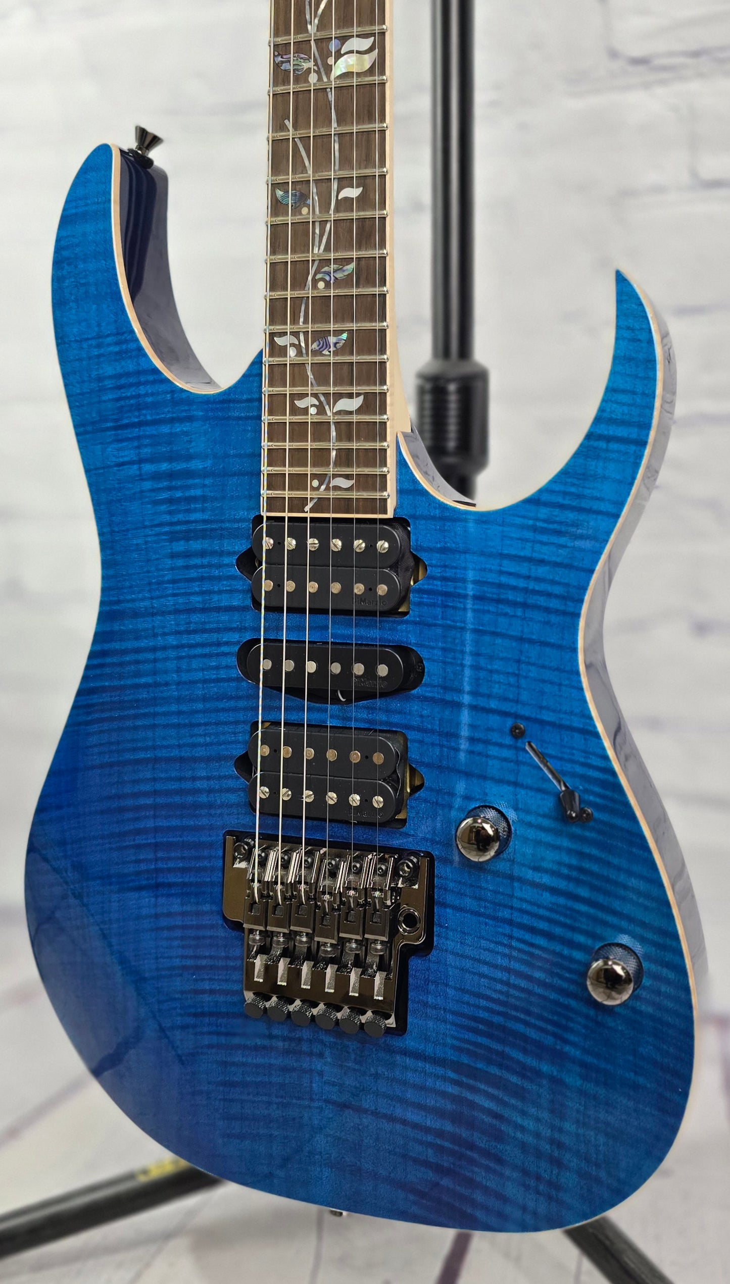 Ibanez J Custom RG8570 RBS 6 String HSH Electric Guitar Royal Blue Sapphire