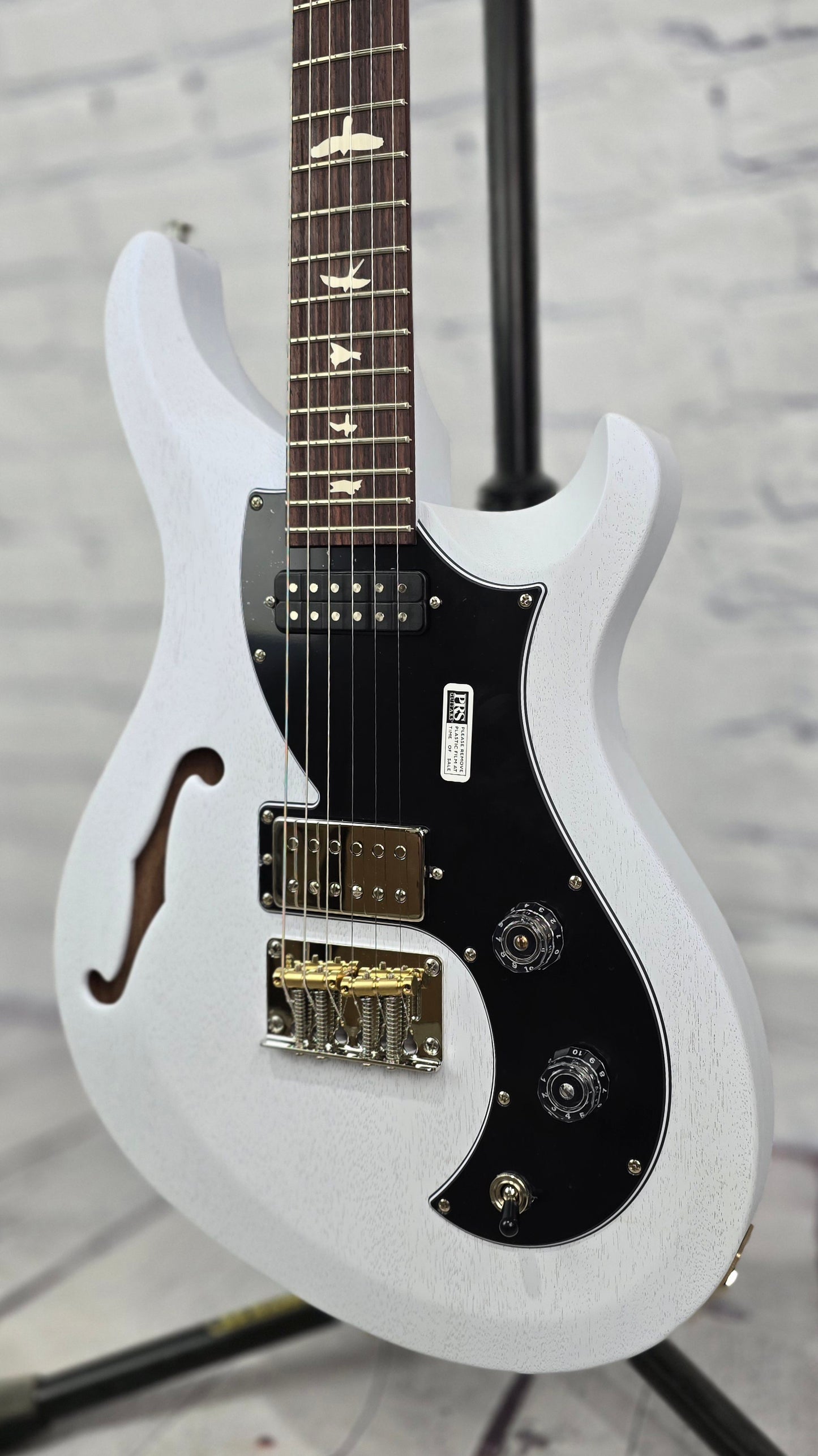 Paul Reed Smith PRS S2 Vela Semi-Hollow Satin Electric Guitar Pearl White