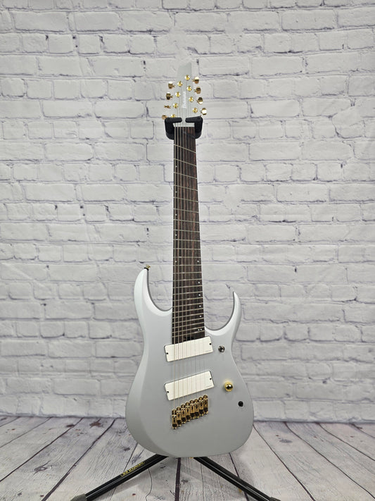 Ibanez Axe Design Lab RGDMS8 CSM 8 String Multiscale Electric Guitar Classic Silver Matte