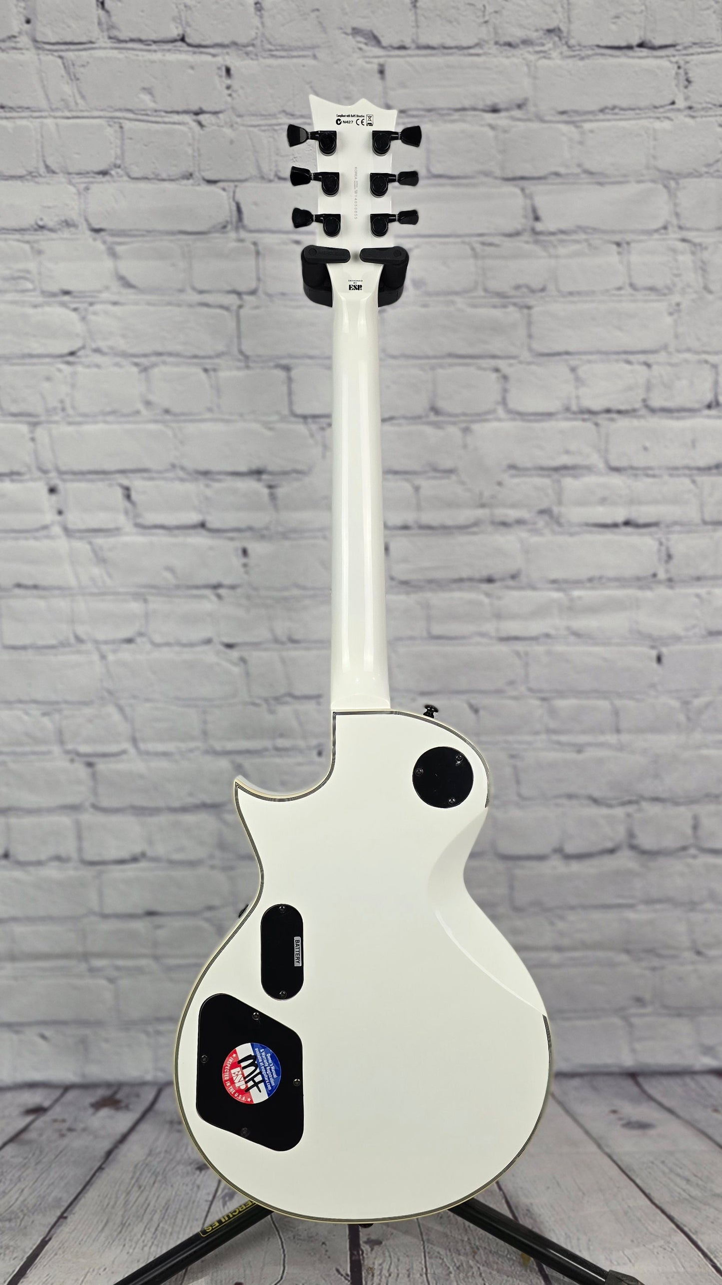 USED ESP LTD Iron Cross James Hetfield Electric Guitar Snow White