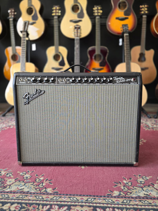 USED Fender Twin Reverb '65 Reissue (2014) 2x12 85w Tube Amp Combo Black Tolex