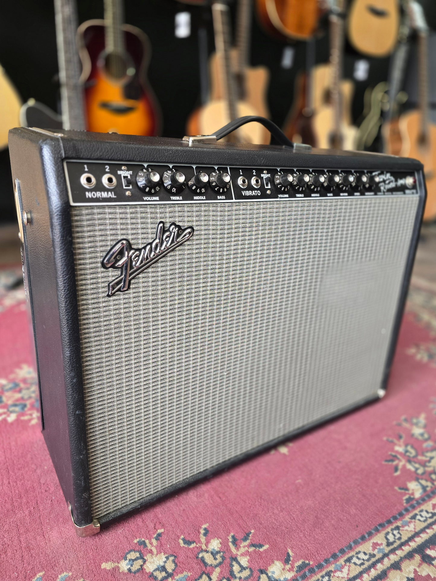 USED Fender Twin Reverb '65 Reissue (2014) 2x12 85w Tube Amp Combo Black Tolex