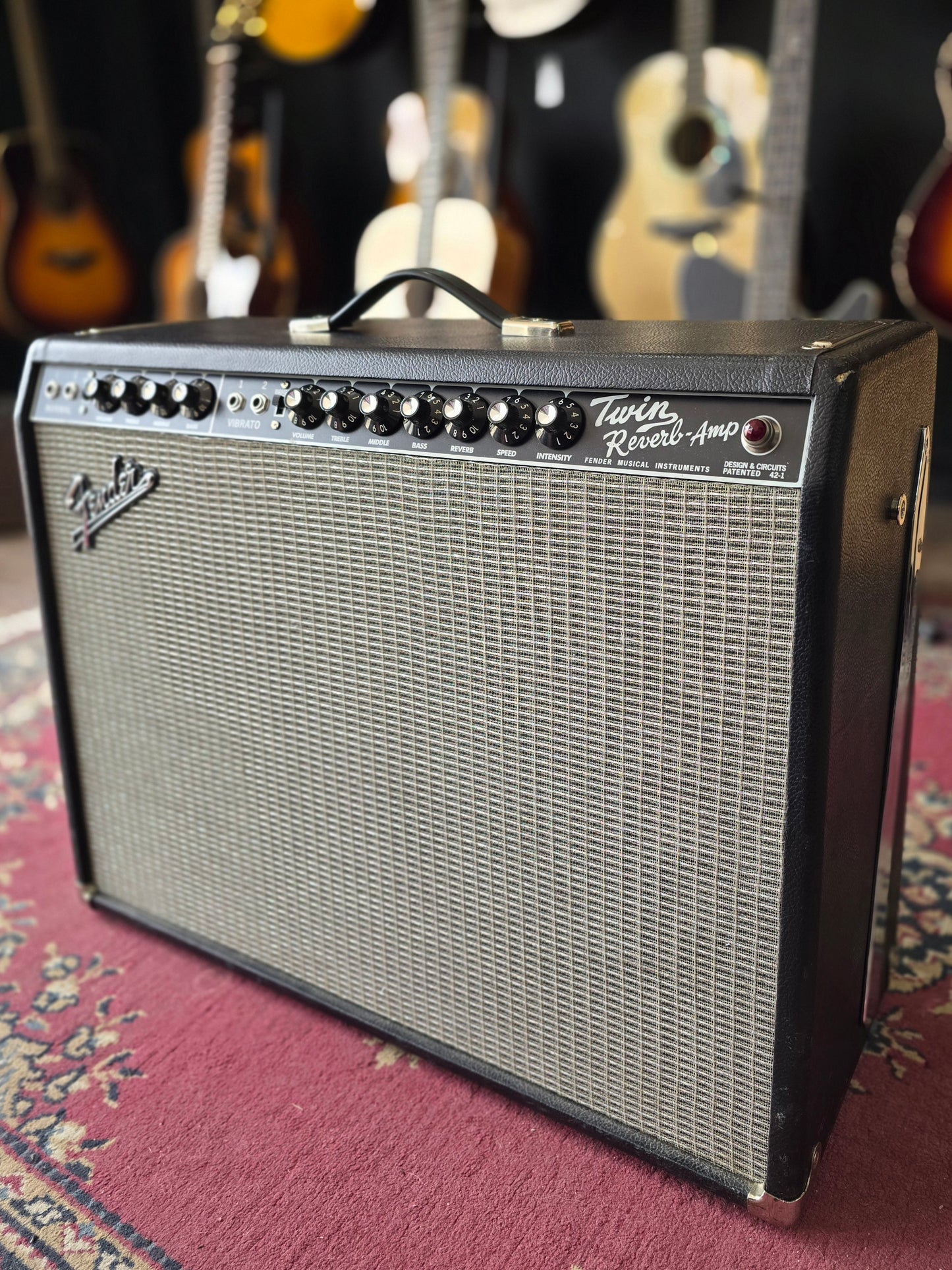 USED Fender Twin Reverb '65 Reissue (2014) 2x12 85w Tube Amp Combo Black Tolex