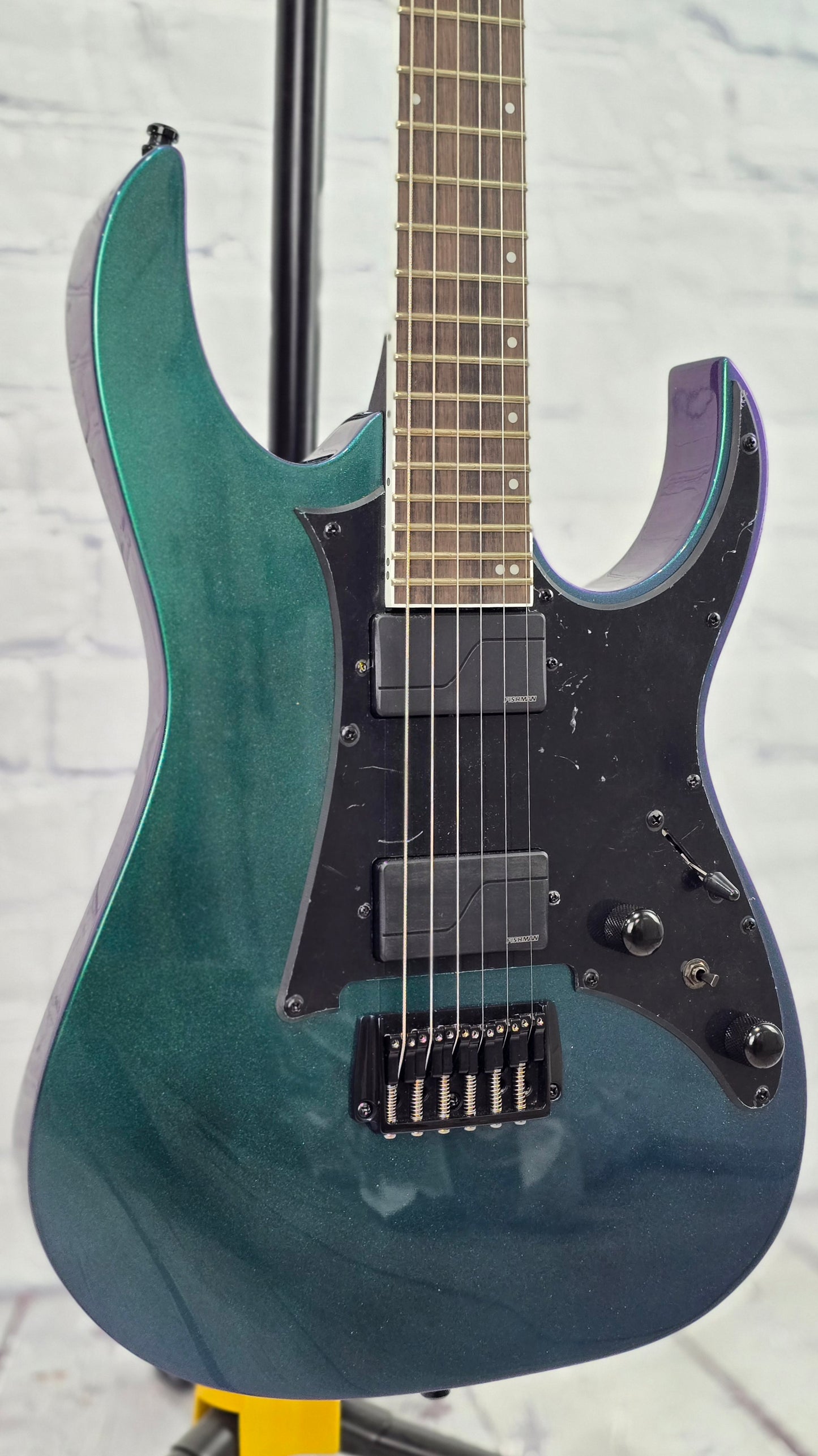 Ibanez Axion Label RG631ALF BCM 6 String Electric Guitar Blue Chameleon