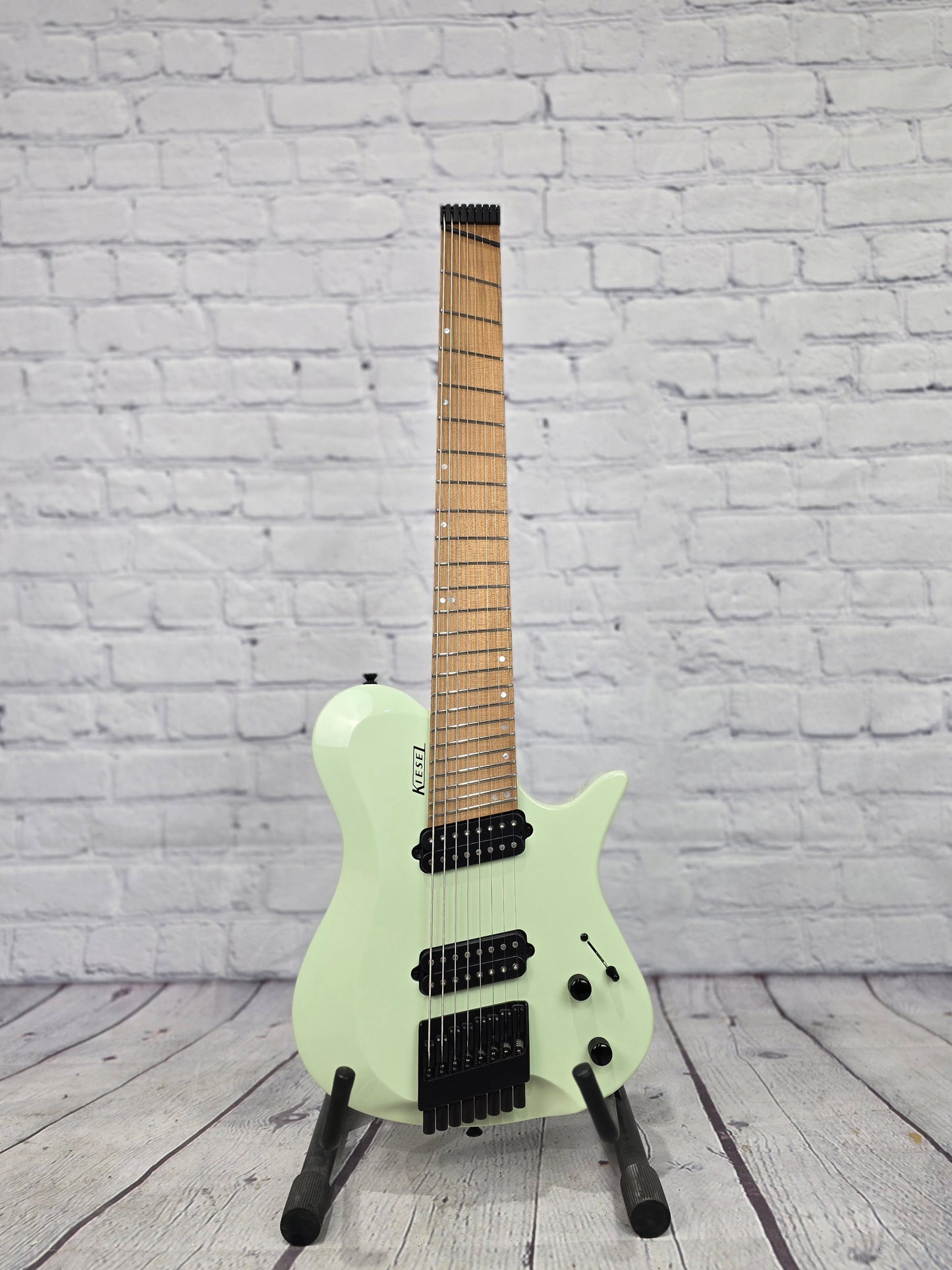 USED Kiesel Zeus 8 String Multiscale Electric Guitar Surf Green