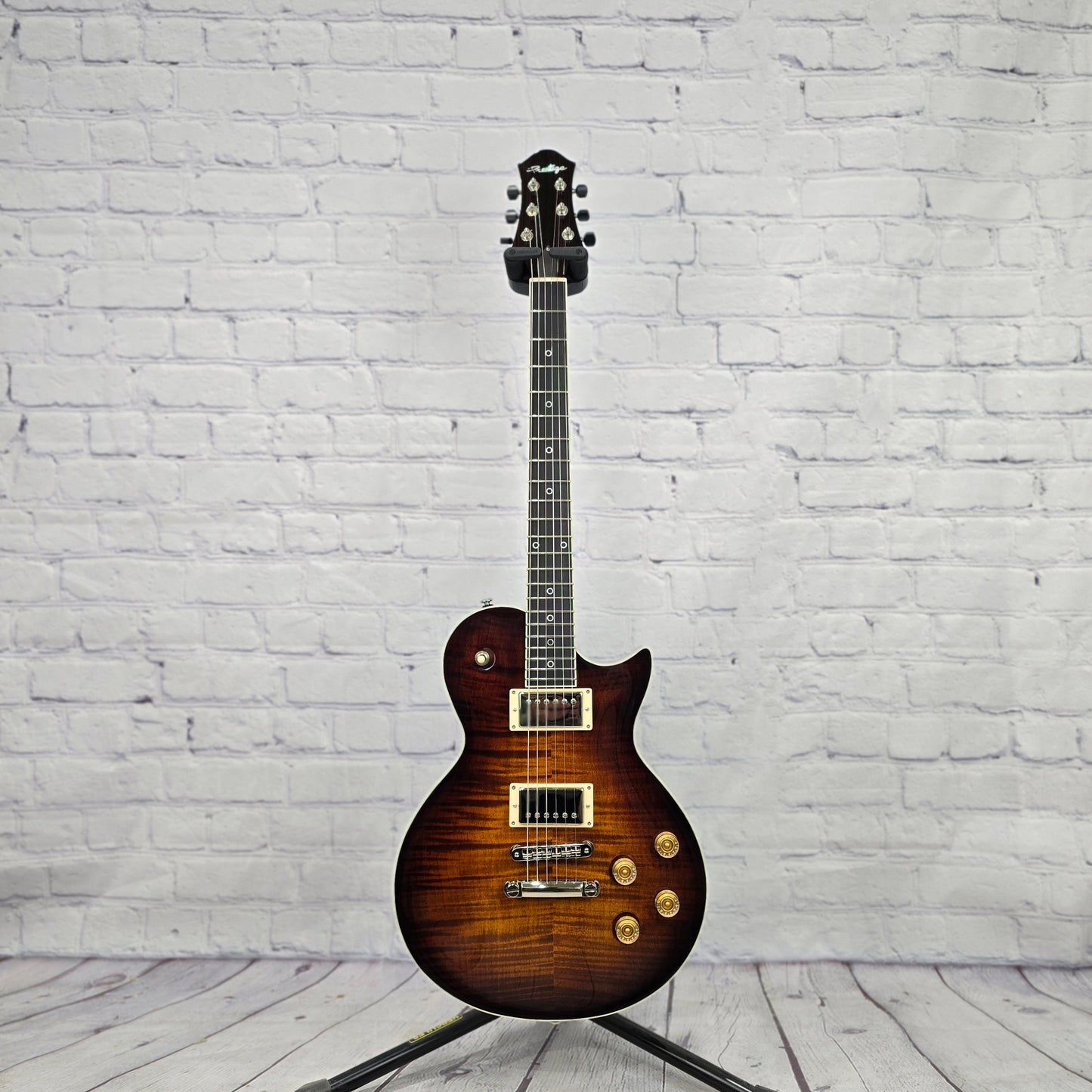 Prestige Guitars Master Built Elite 6 String Electric Guitar Tiger Eye Burst