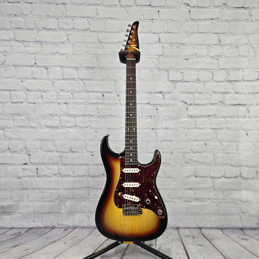Anderson Guitarworks The Classic In-Distress 6 String Electric Guitar 3 Color Burst Aged Swamp Ash