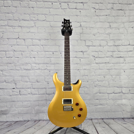 Paul Reed Smith PRS SE DGT 6 String Electric Guitar McCarty Moons Gold Top