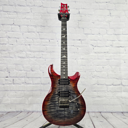 Paul Reed Smith PRS Guitars SE Custom 24 Floyd Rose Electric Guitar Charcoal Cherry Burst