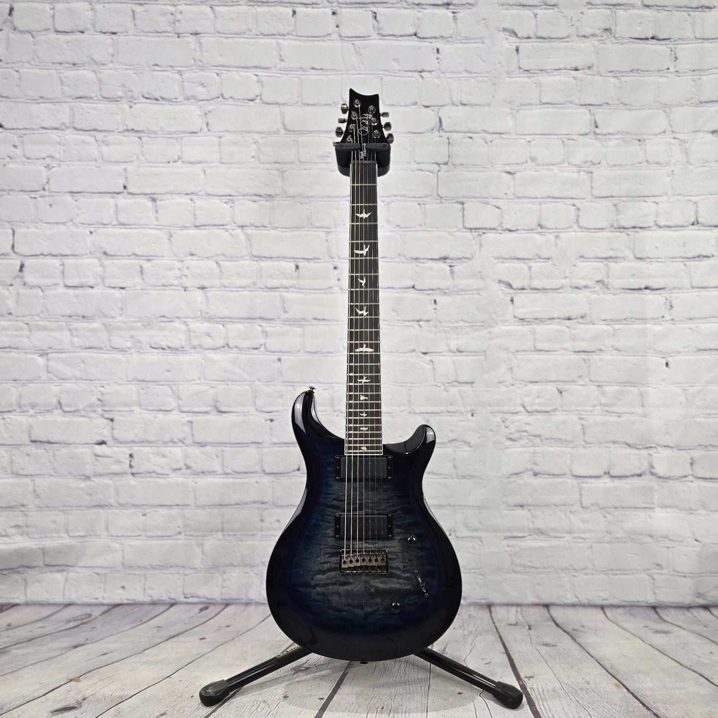 Paul Reed Smith PRS SE Mark Holcomb SVN 7 String Electric Guitar Holcomb Blue Burst