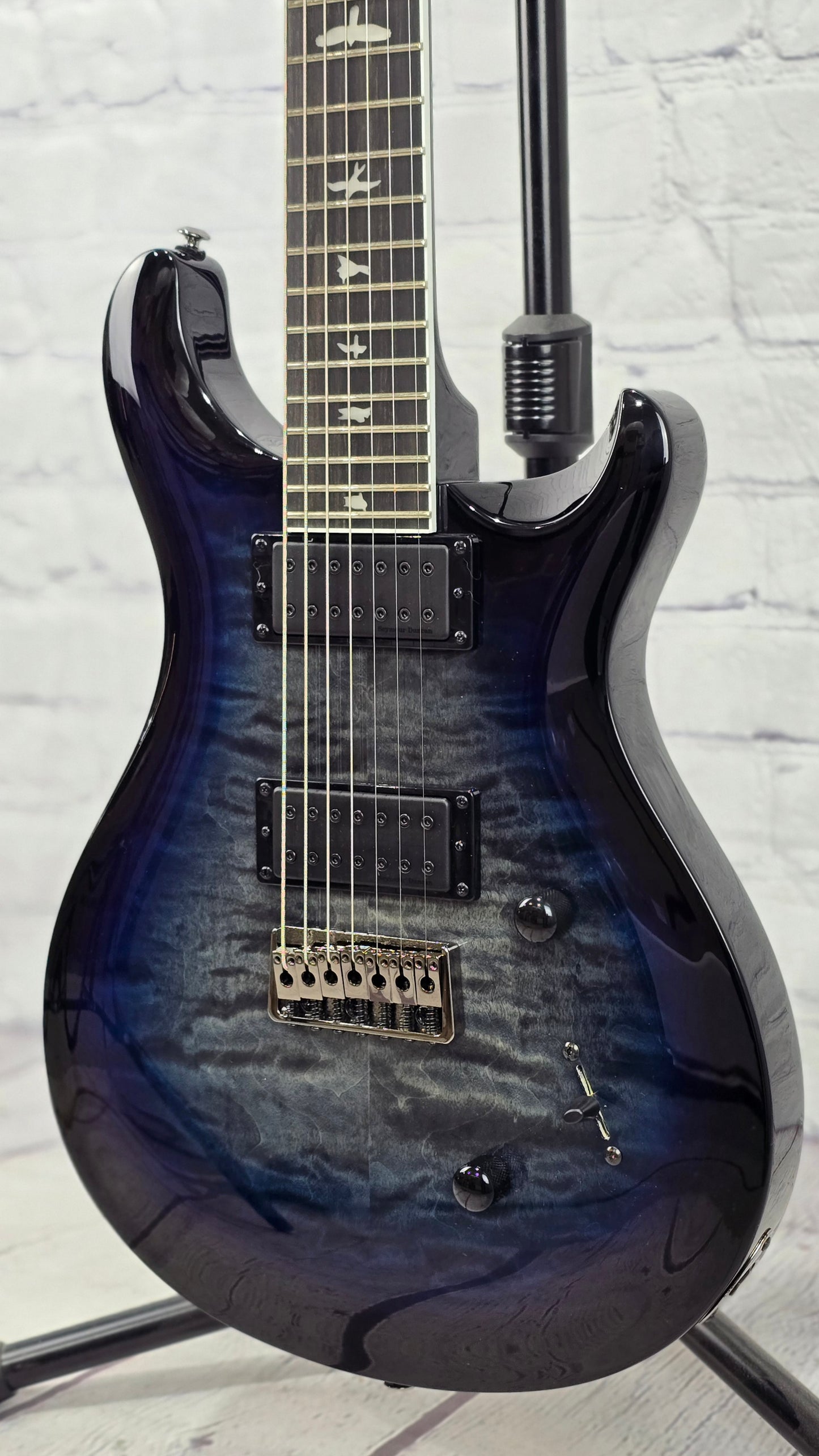 Paul Reed Smith PRS SE Mark Holcomb SVN 7 String Electric Guitar Holcomb Blue Burst