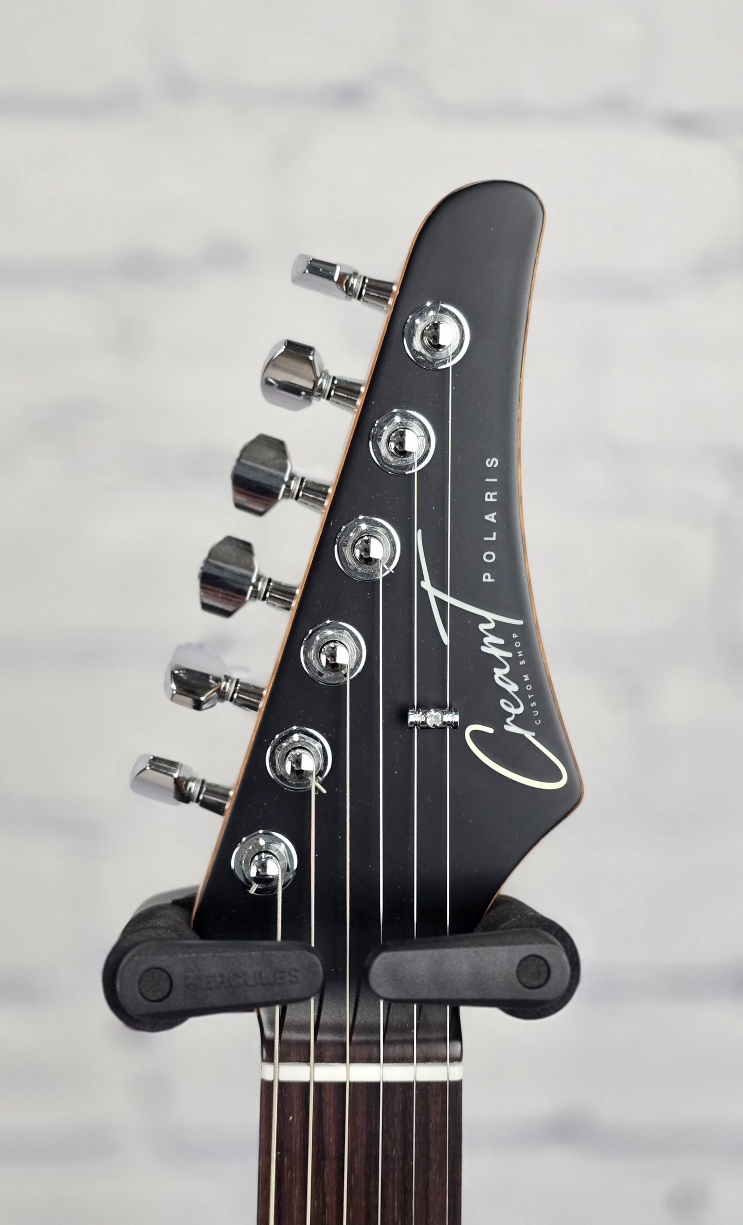 Cream T Guitars Polaris Custom HSS 6 String Electric Guitar Black Hole Burst