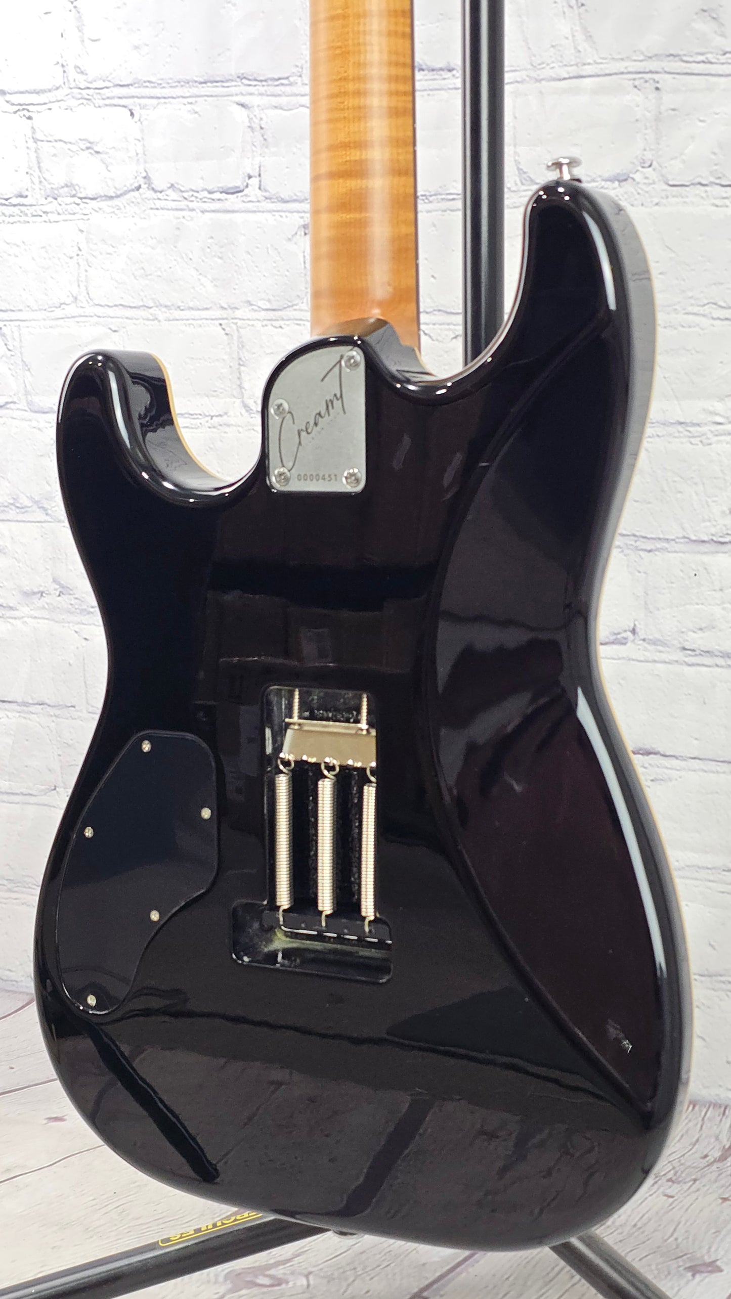 Cream T Guitars Polaris Custom HSS 6 String Electric Guitar Black Hole Burst