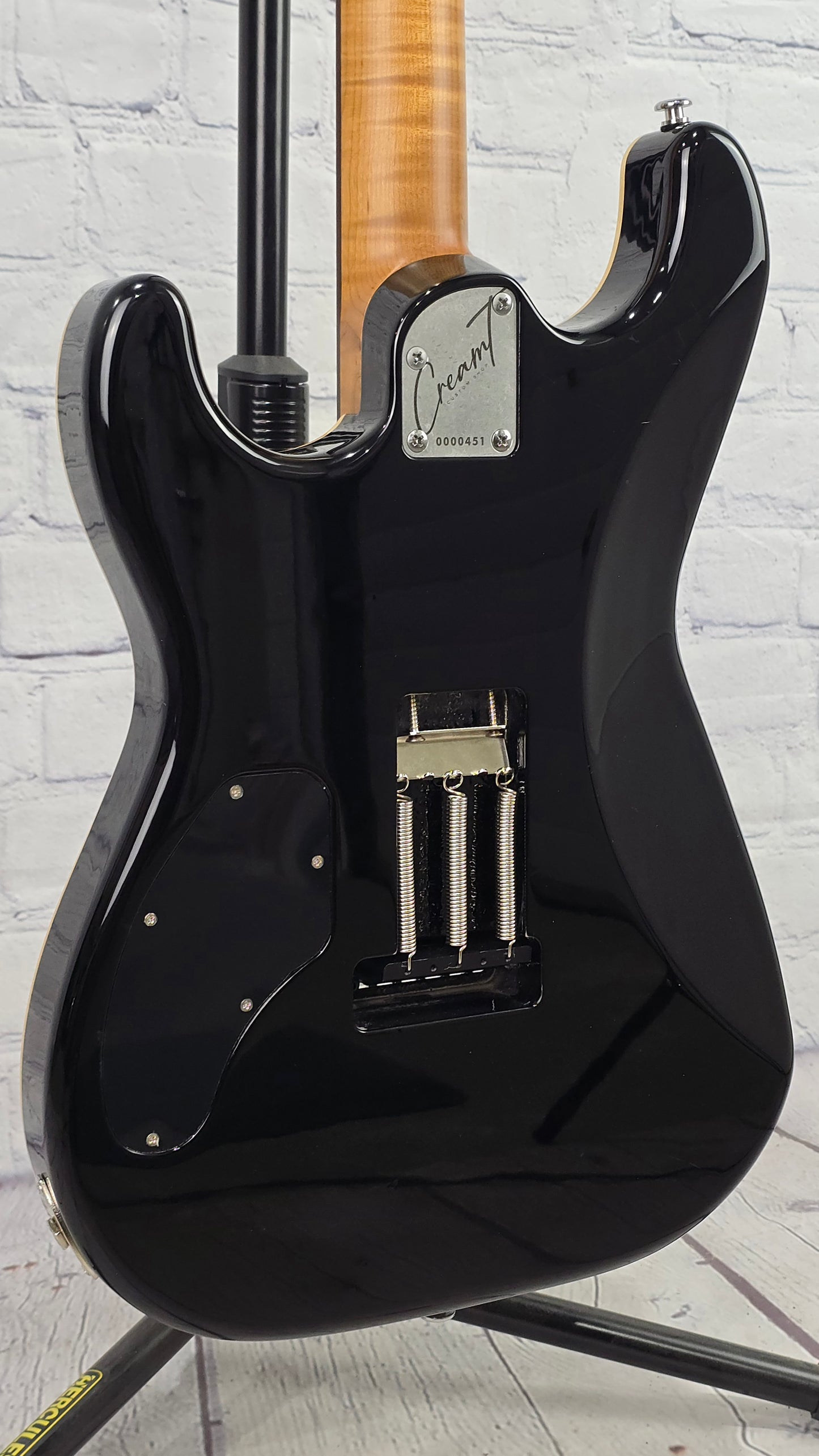 Cream T Guitars Polaris Custom HSS 6 String Electric Guitar Black Hole Burst