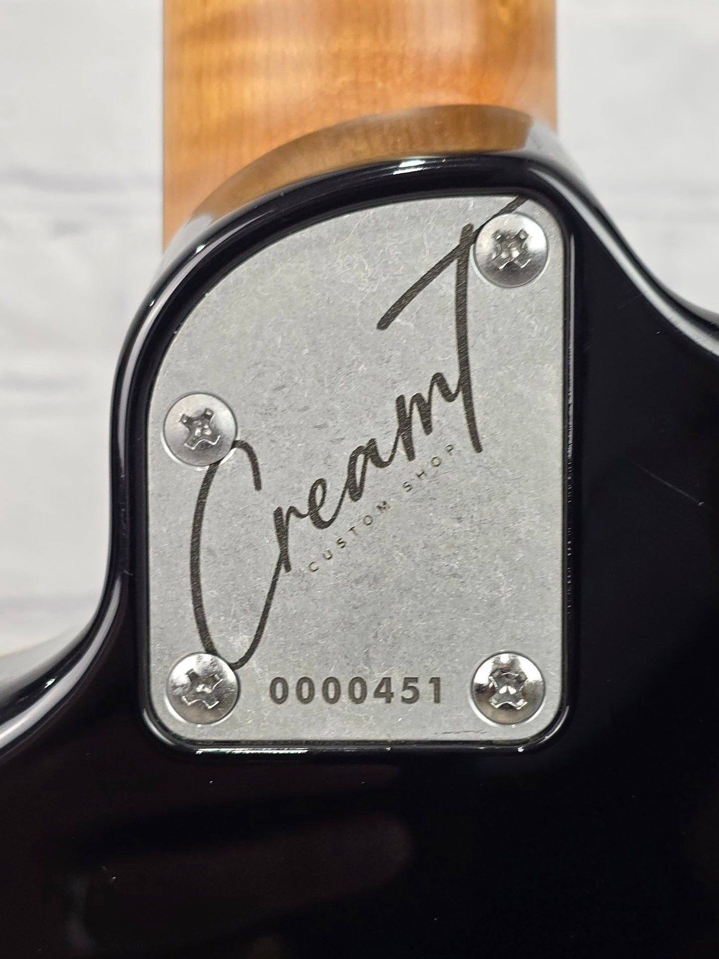 Cream T Guitars Polaris Custom HSS 6 String Electric Guitar Black Hole Burst