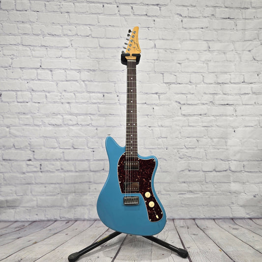 Cream T Guitars Crossfire Standard Electric Guitar GUITAR-X Pickup Swapping Etna Blue