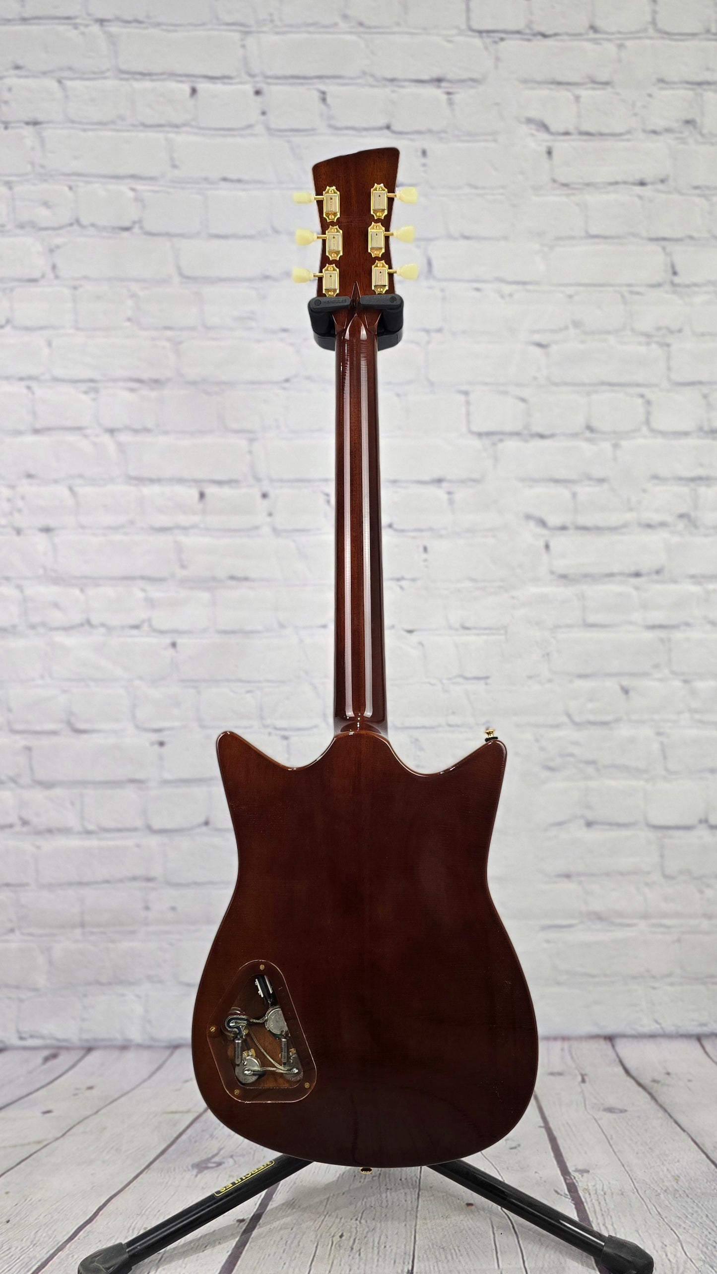 Frank Brothers Arcade One 6 String Electric Guitar Gloss Piano Black