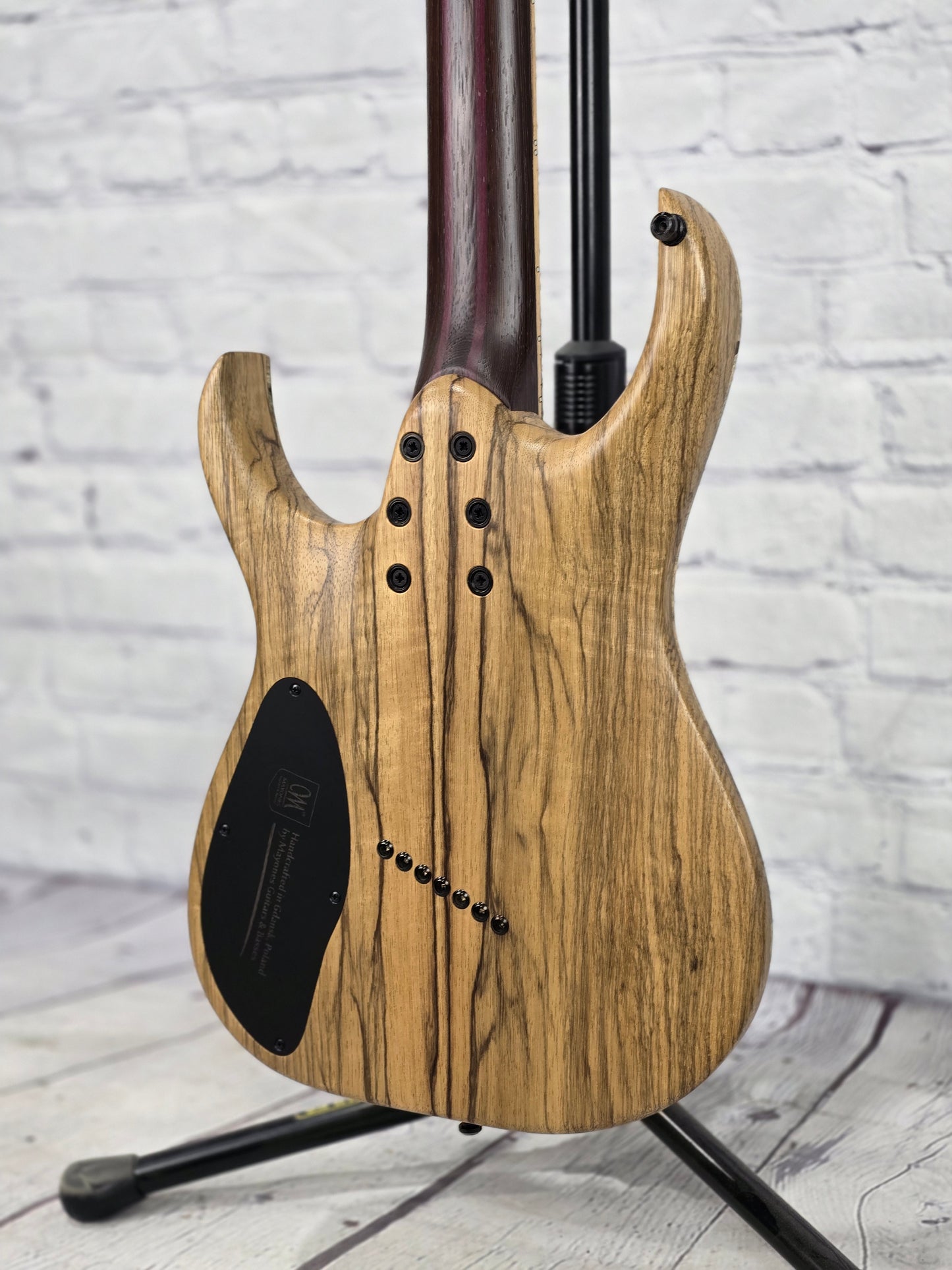 USED Mayones Duvell Elite VF 7 String Multiscale Electric Guitar Buckeye Burl Pale Moon Ebony