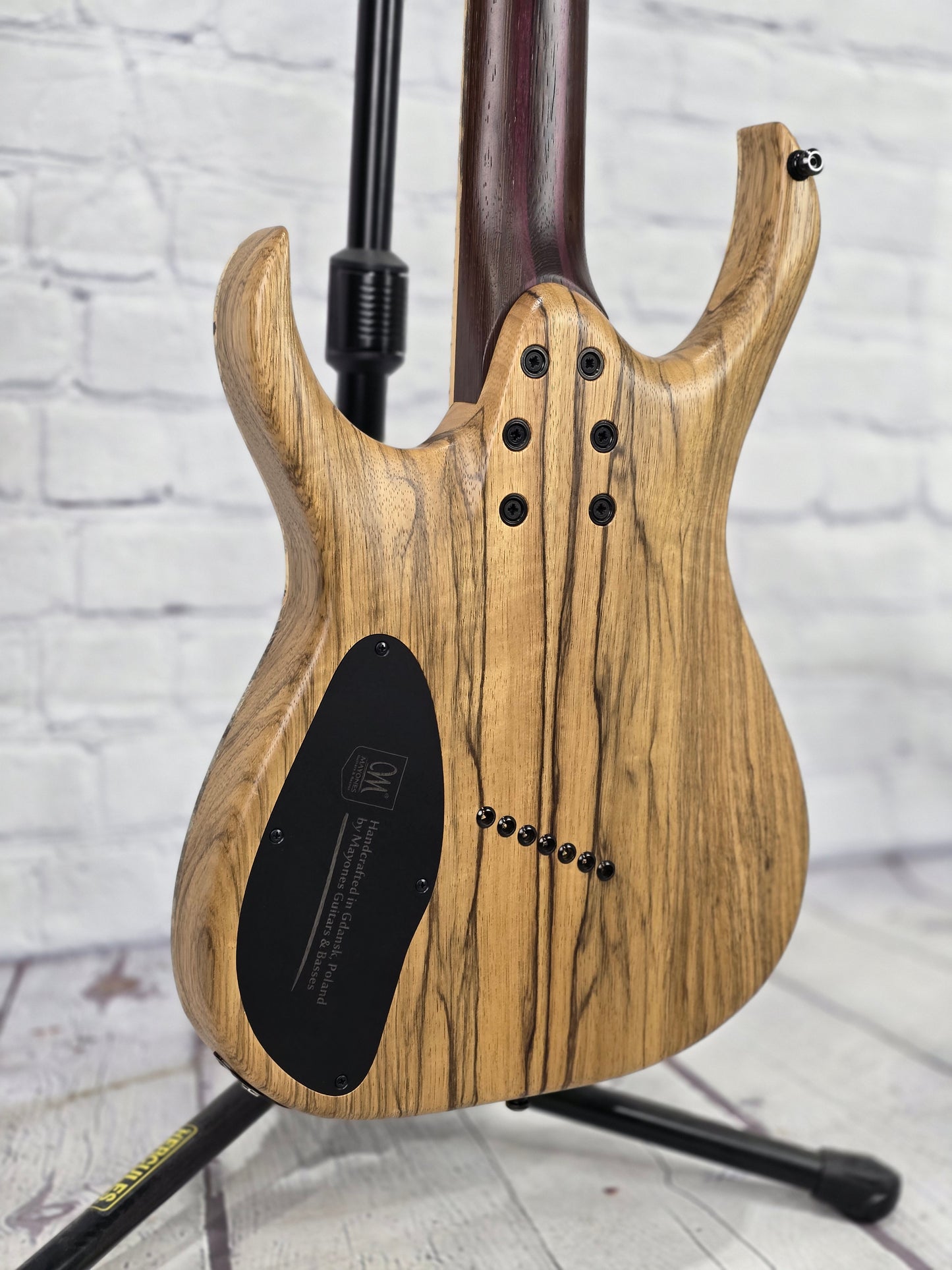 USED Mayones Duvell Elite VF 7 String Multiscale Electric Guitar Buckeye Burl Pale Moon Ebony