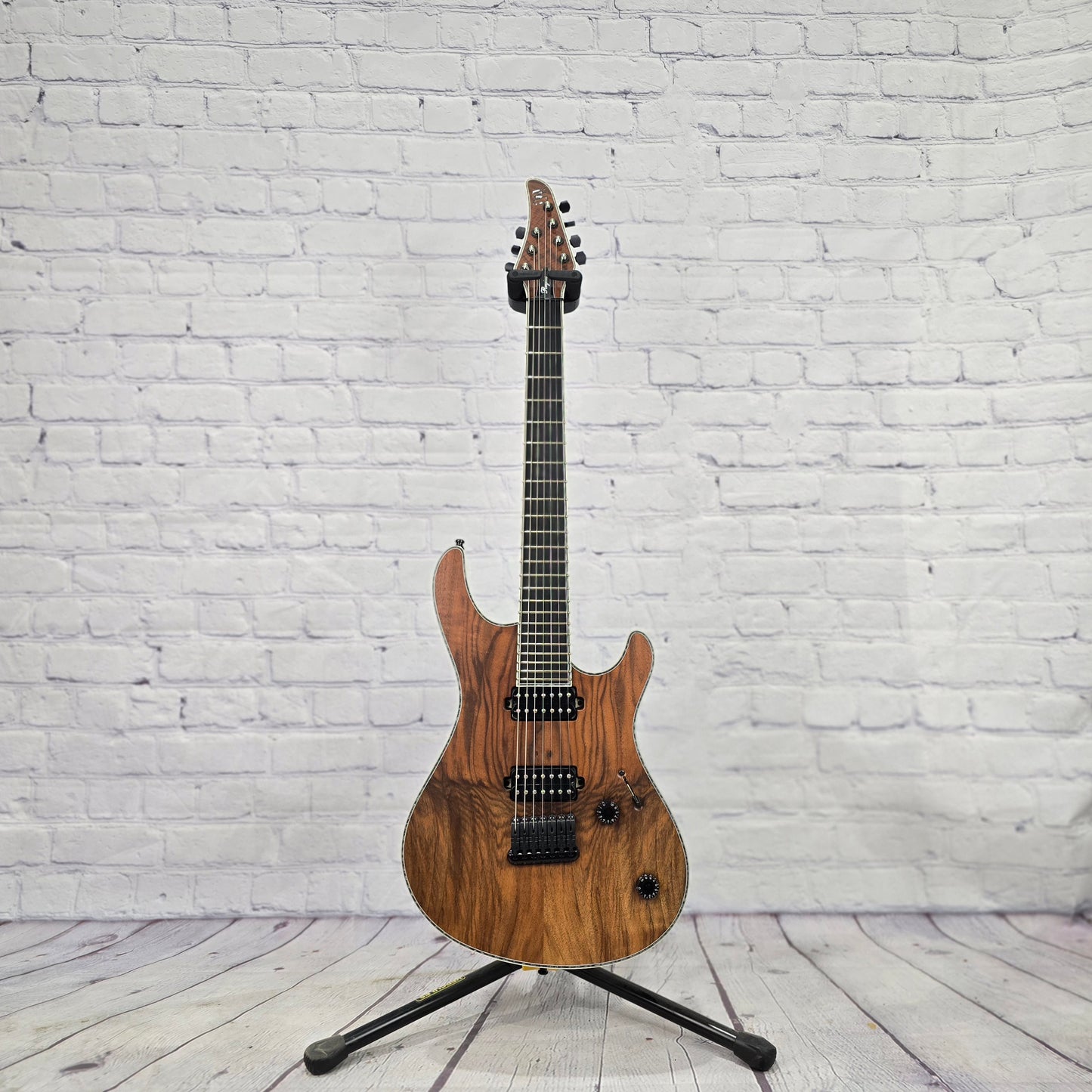 USED Mayones Regius 7 String Electric Guitar Claro Walnut Natural