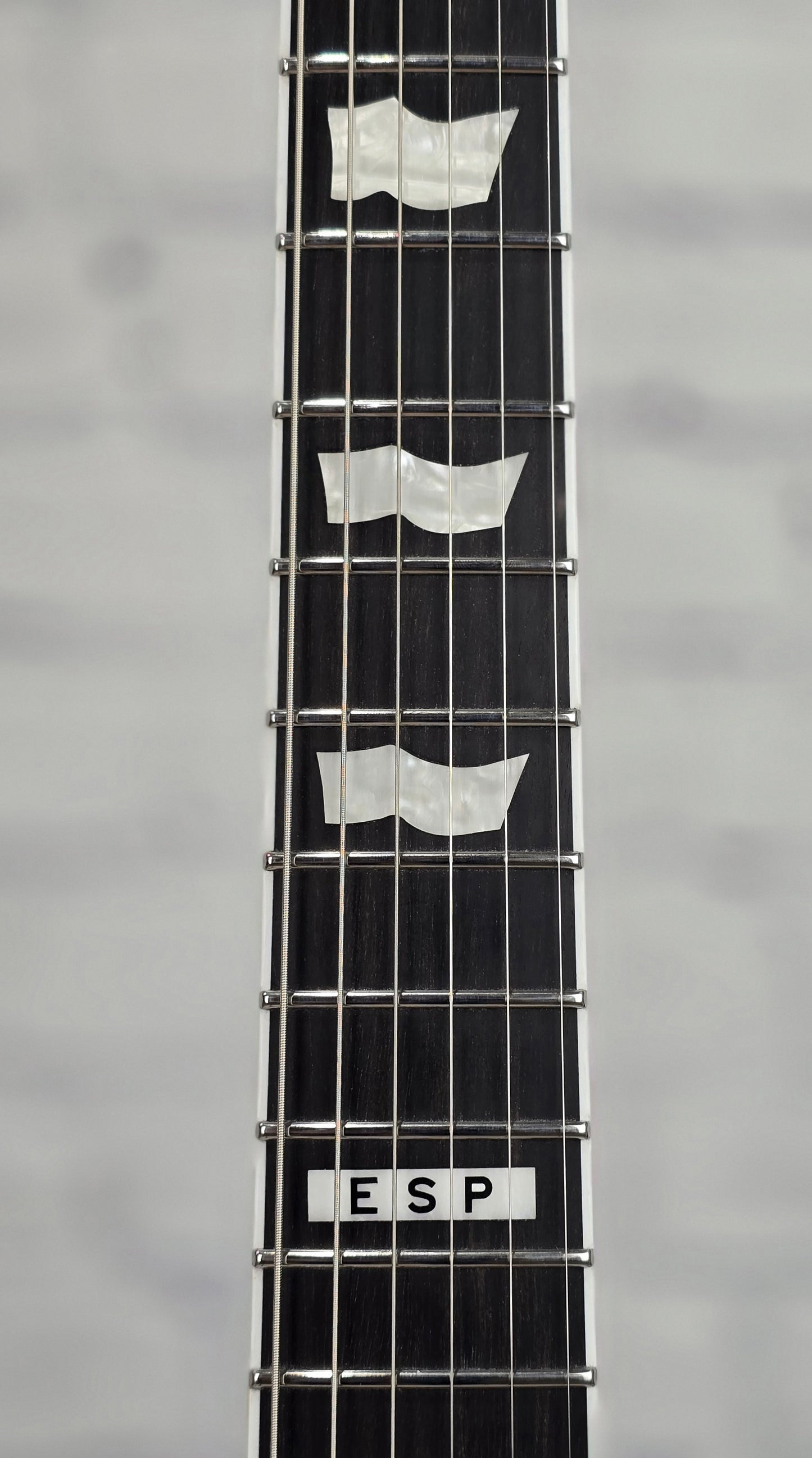 ESP E-II Eclipse EverTune 6 String Electric Guitar Black Satin