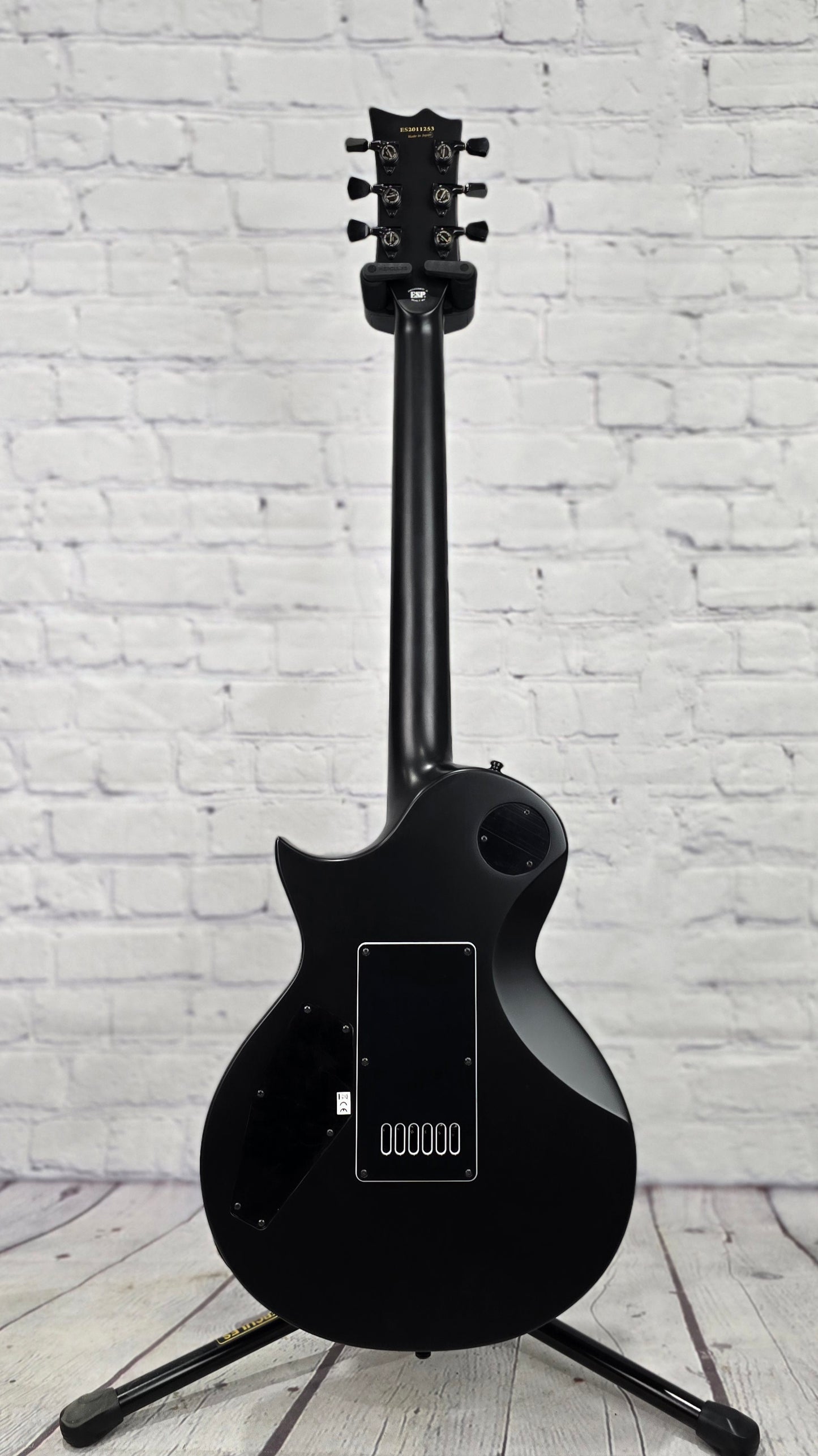 ESP E-II Eclipse EverTune 6 String Electric Guitar Black Satin