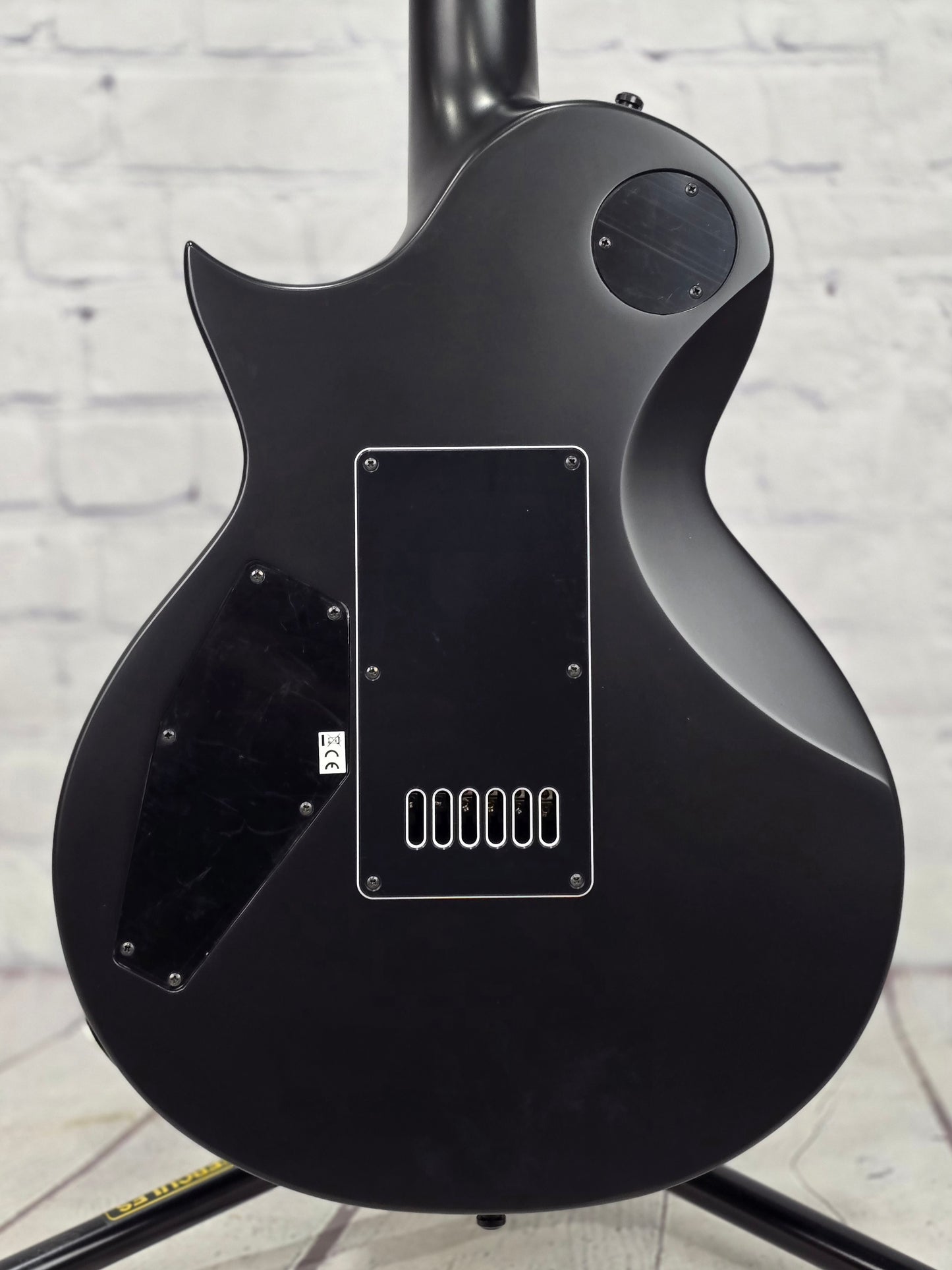 ESP E-II Eclipse EverTune 6 String Electric Guitar Black Satin