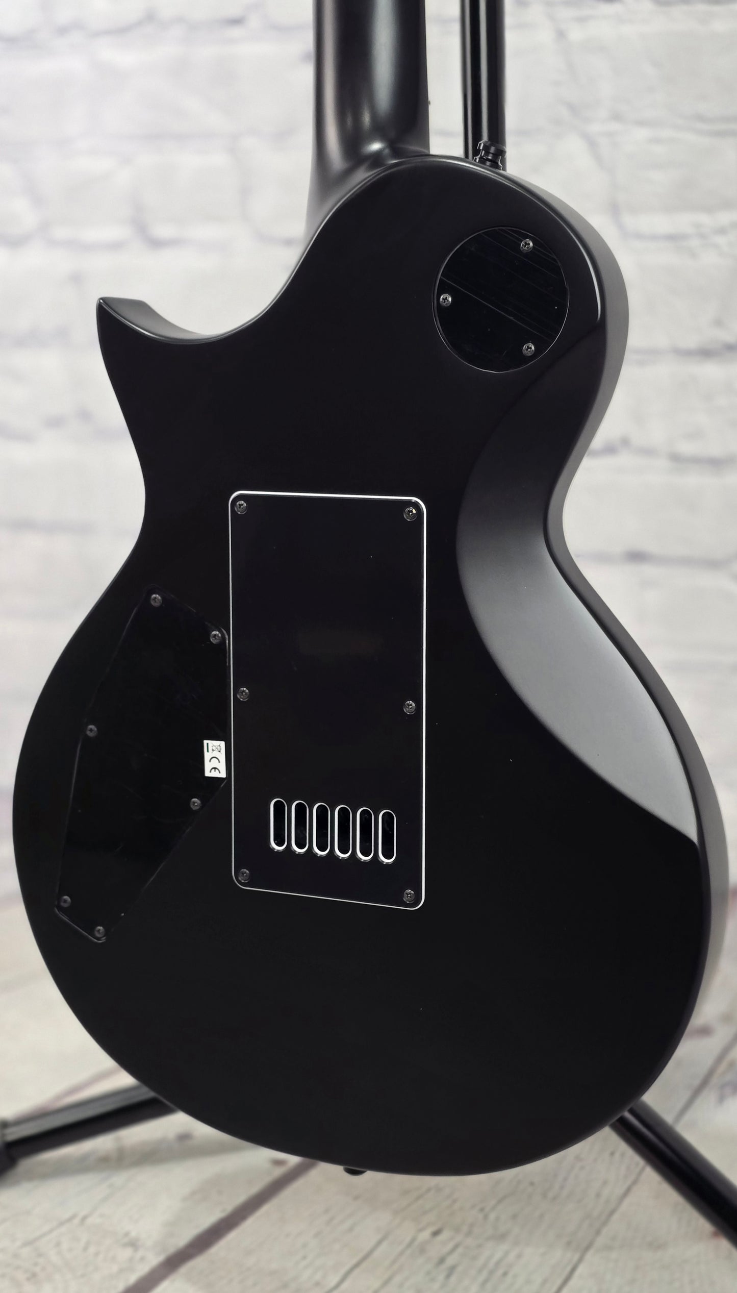 ESP E-II Eclipse EverTune 6 String Electric Guitar Black Satin