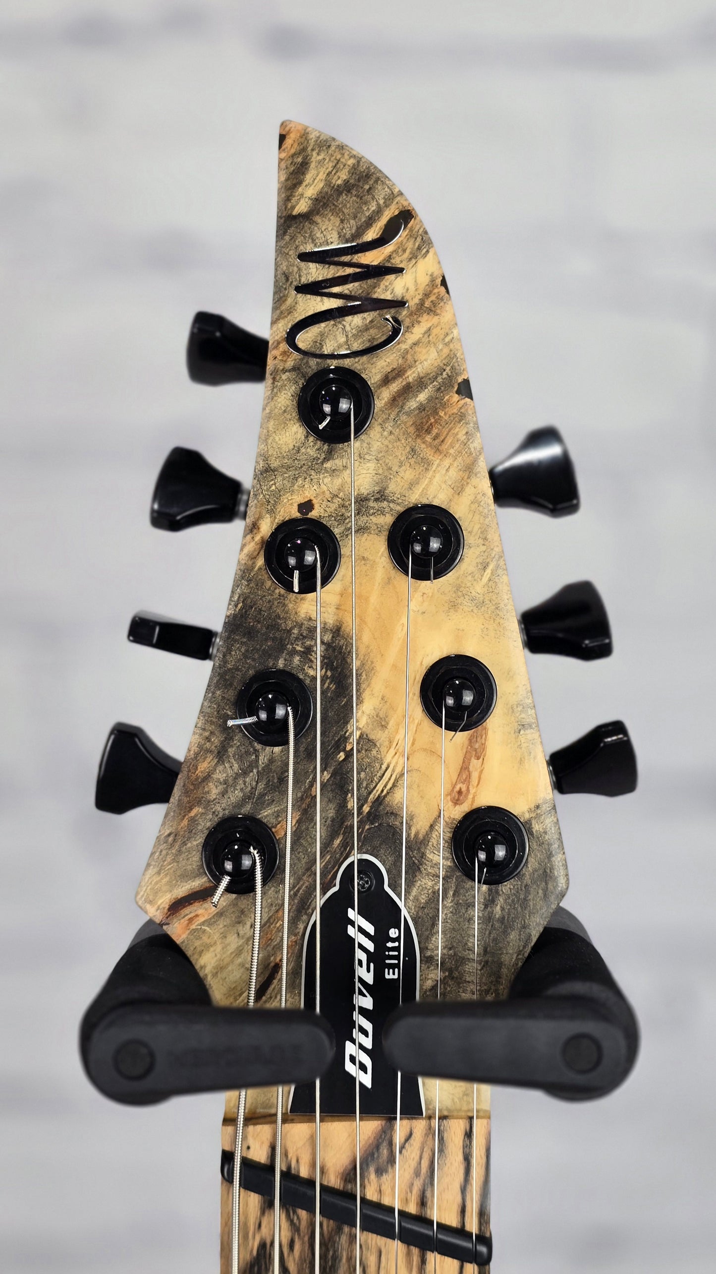 USED Mayones Duvell Elite VF 7 String Multiscale Electric Guitar Buckeye Burl Pale Moon Ebony
