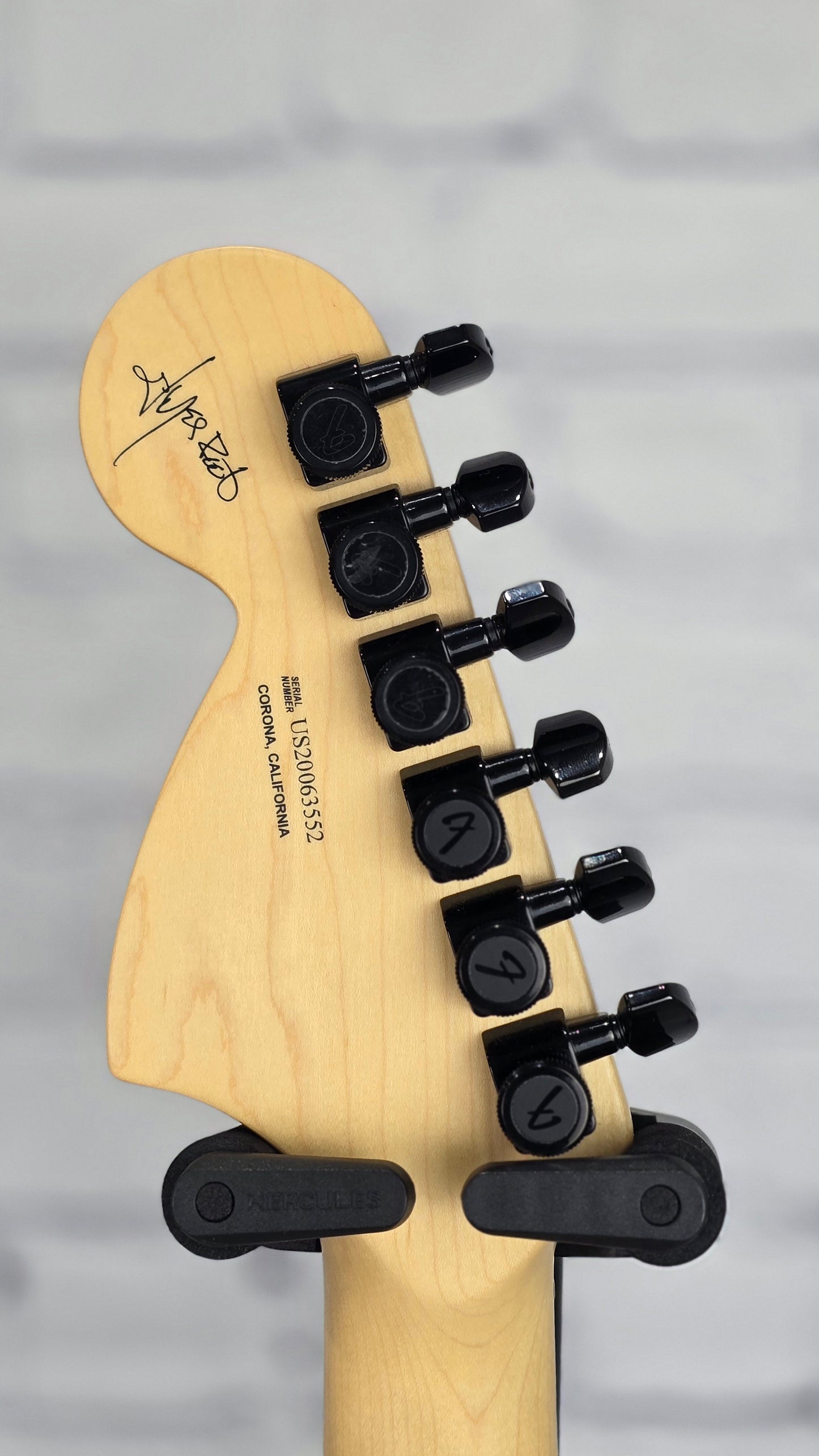 USED Fender USA Jim Root Stratocaster EverTune Electric Guitar Satin Black