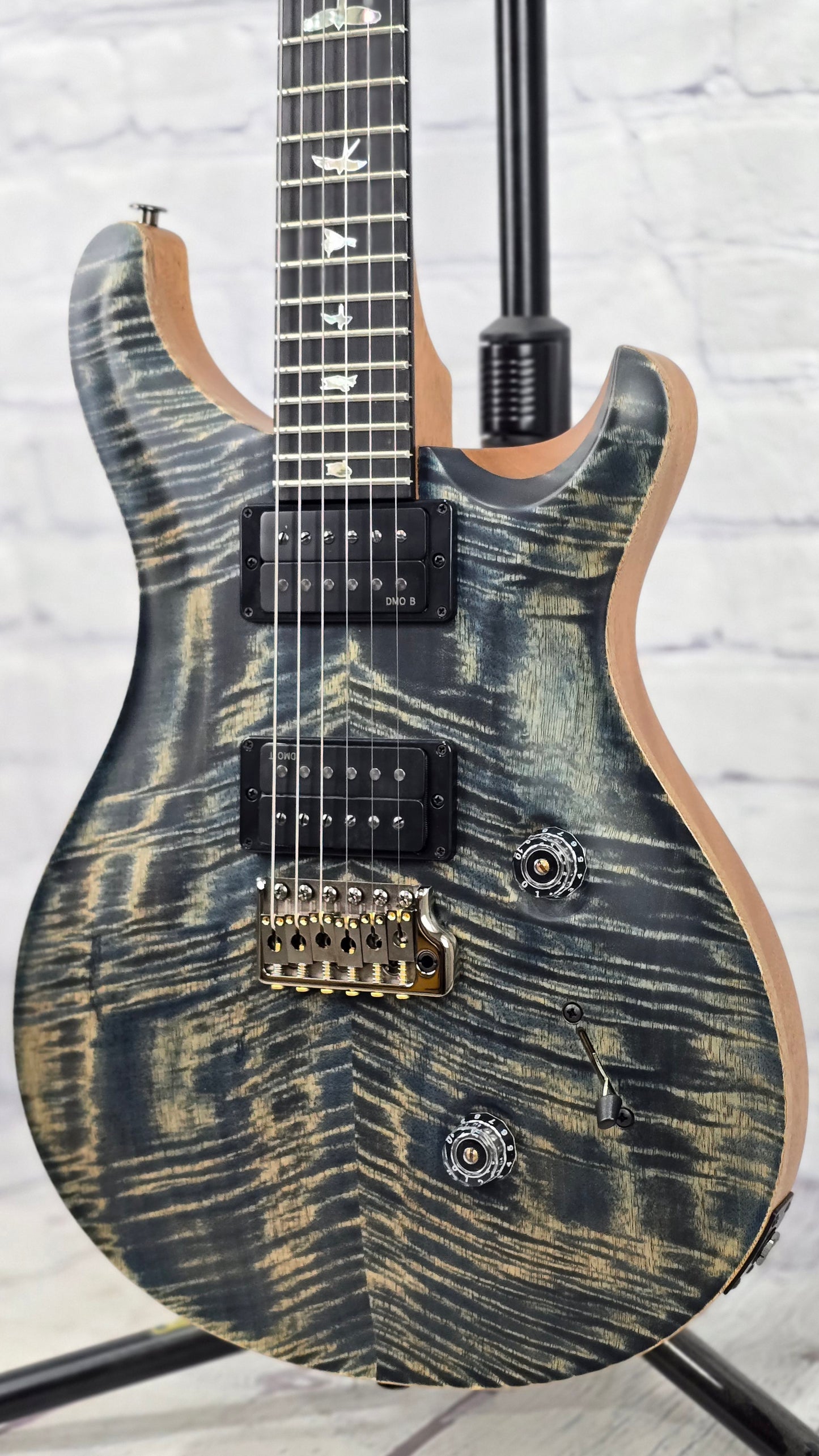 Paul Reed Smith PRS Guitars Custom 24 Satin 40th Anniversary Electric Guitar Limited Edition Faded Whale Blue Smokeburst Natural Back