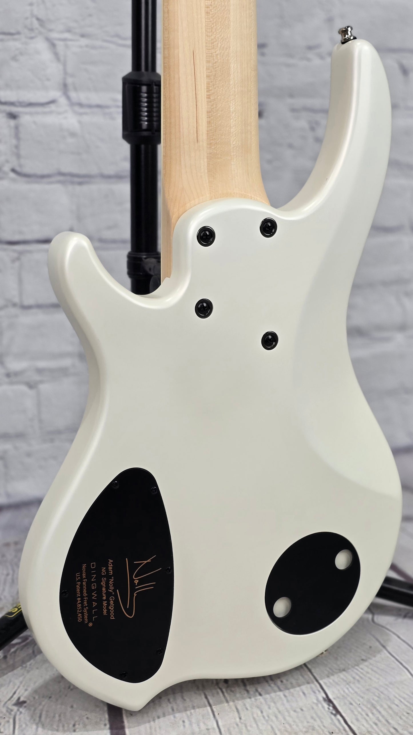 USED Dingwall NG3 6 String Nolly Bass Guitar Ducati White