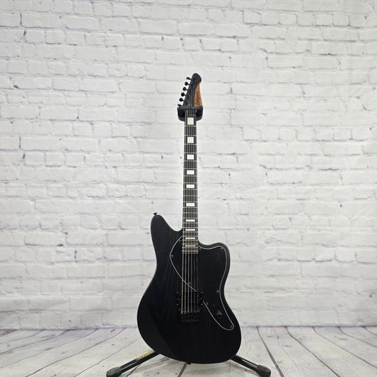 Balaguer Standard Growler Baritone 6 String Electric Guitar Rustic Black