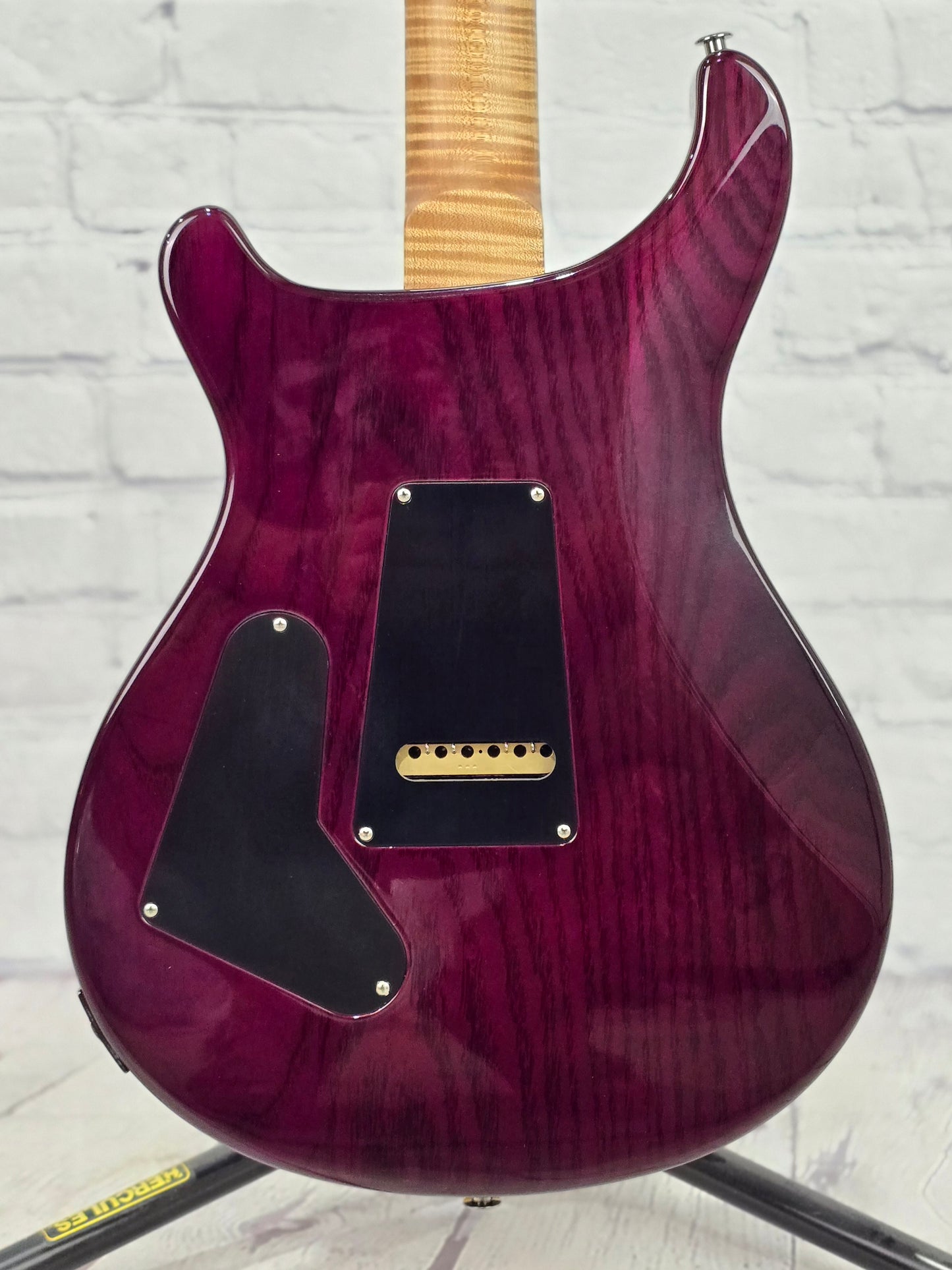 USED Paul Reed Smith PRS Custom 24 Quilt 10 Top Wood Library Electric Guitar Aquableaux Purpleburst