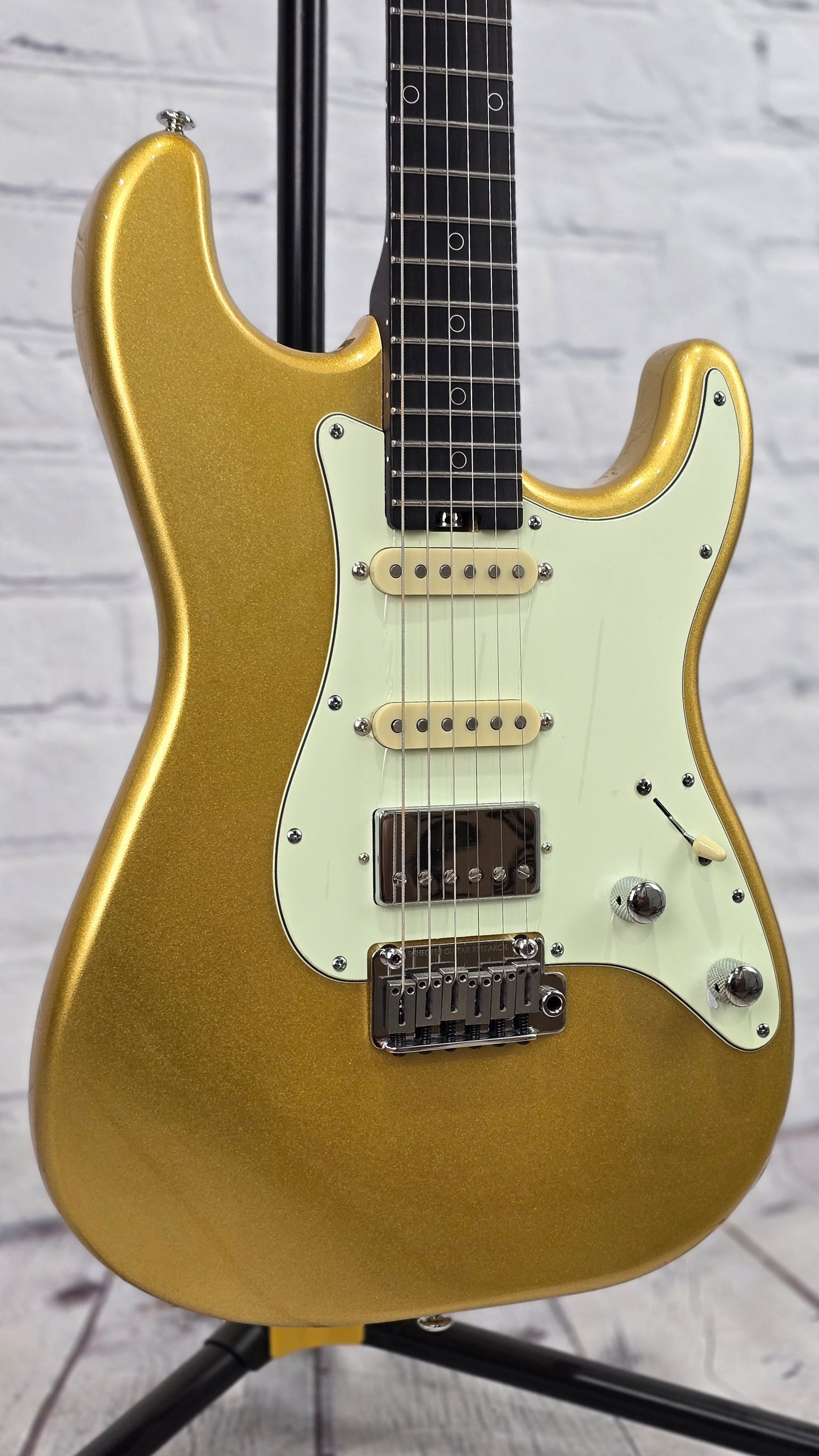 Schecter Nick Johnston Traditional HSS 10th Anniversary Electric Guitar Atomic Saffron SHC-1155
