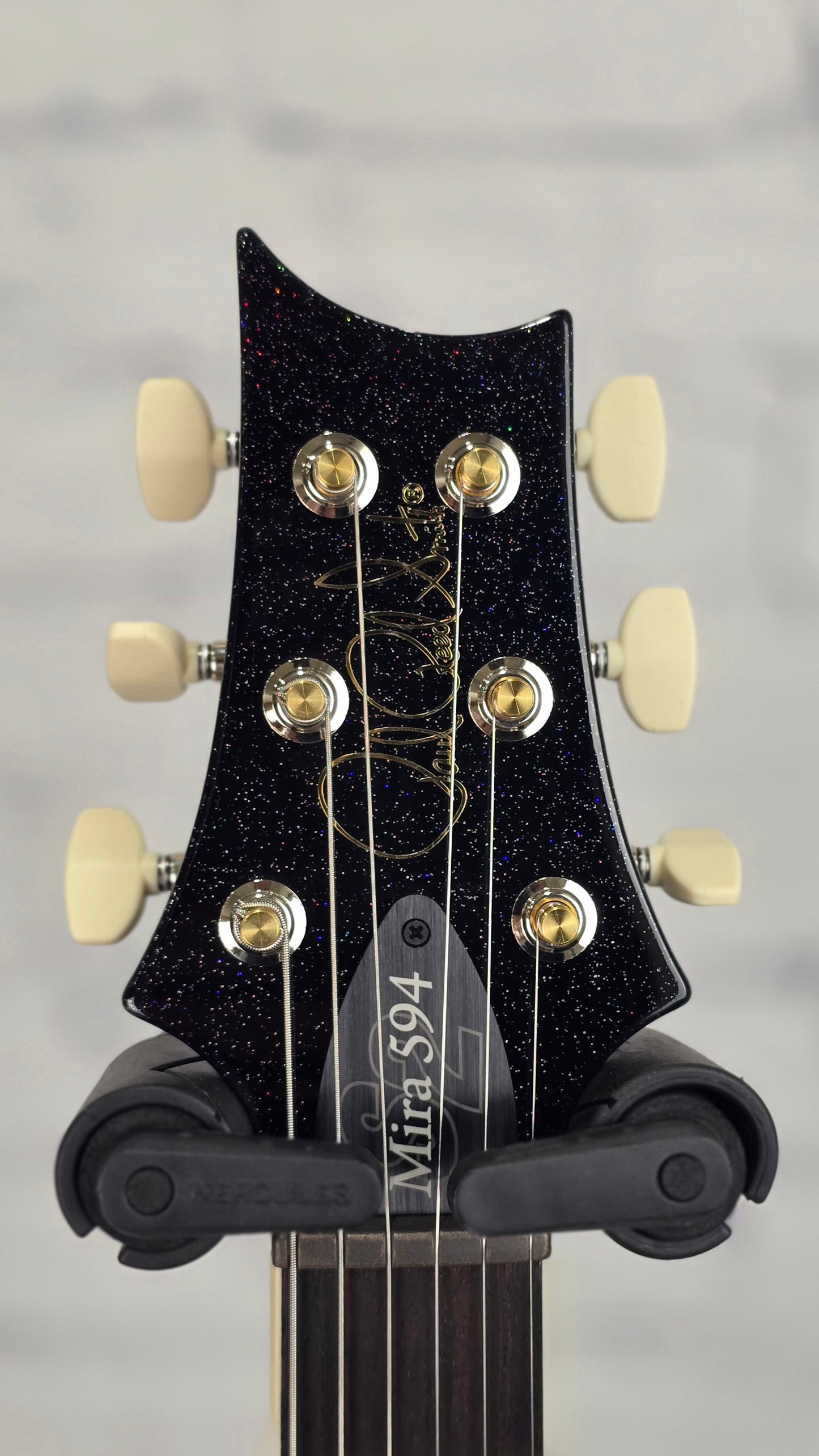 Paul Reed Smith PRS Guitars Mira 594 6 String Electric Guitar Black Rainbow Holoflake
