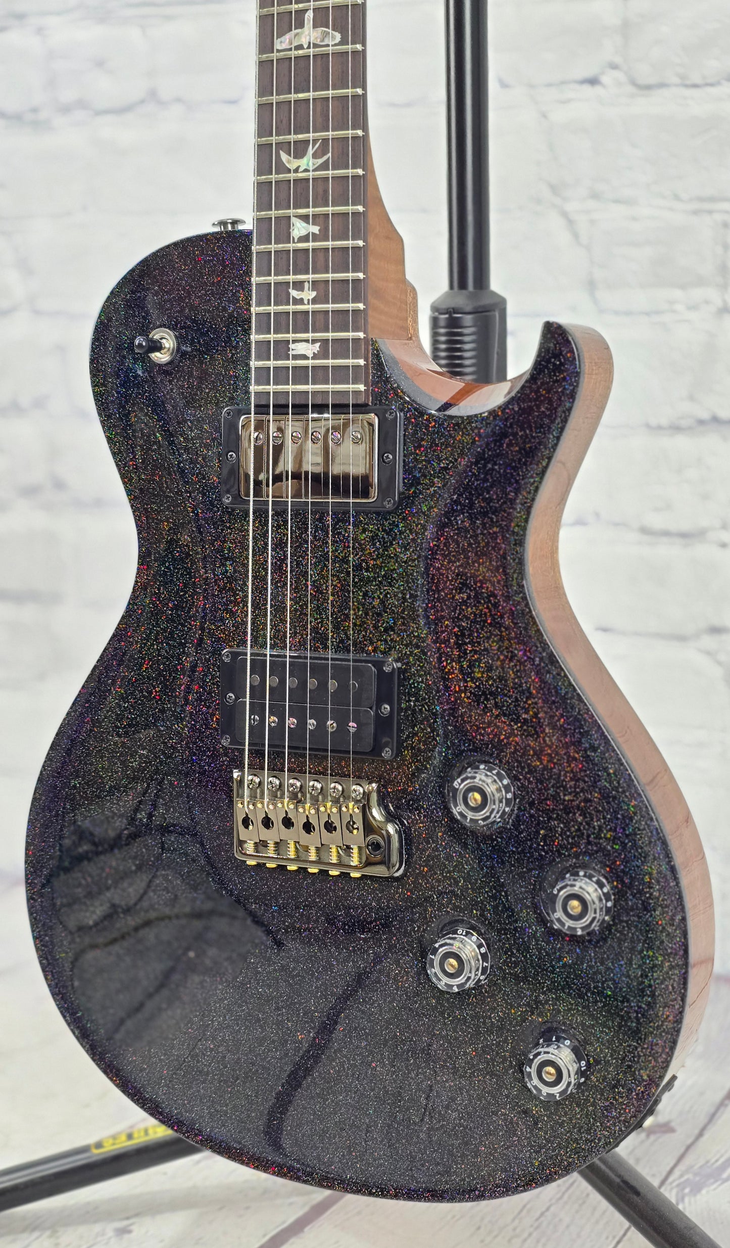 Paul Reed Smith PRS Tremonti Tremolo Electric Guitar Black Rainbow Holoflake Roasted Maple Neck