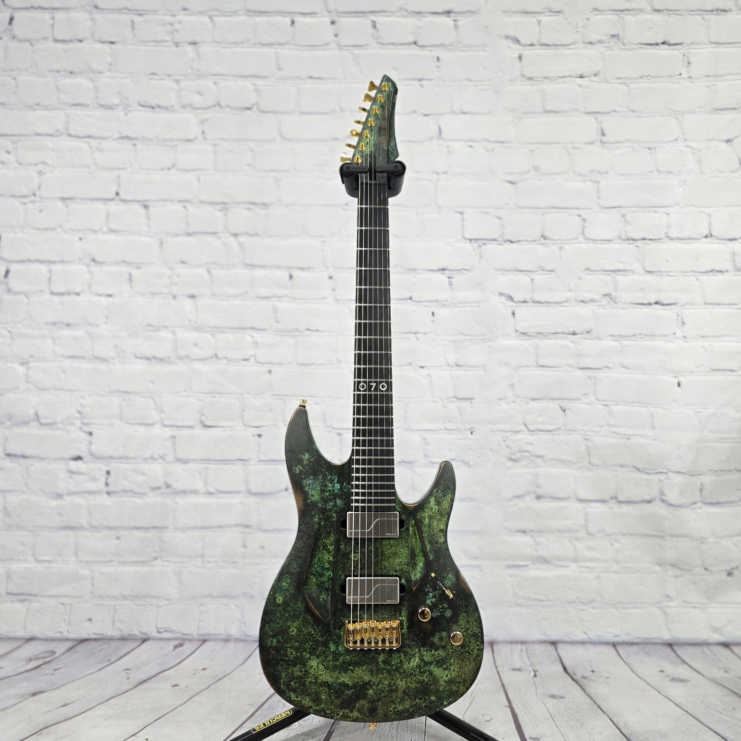 USED Aristides 070 7 String Electric Guitar Bronze Oxidized