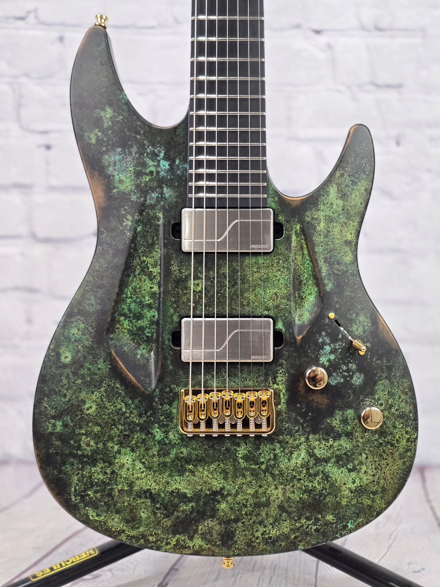 USED Aristides 070 7 String Electric Guitar Bronze Oxidized