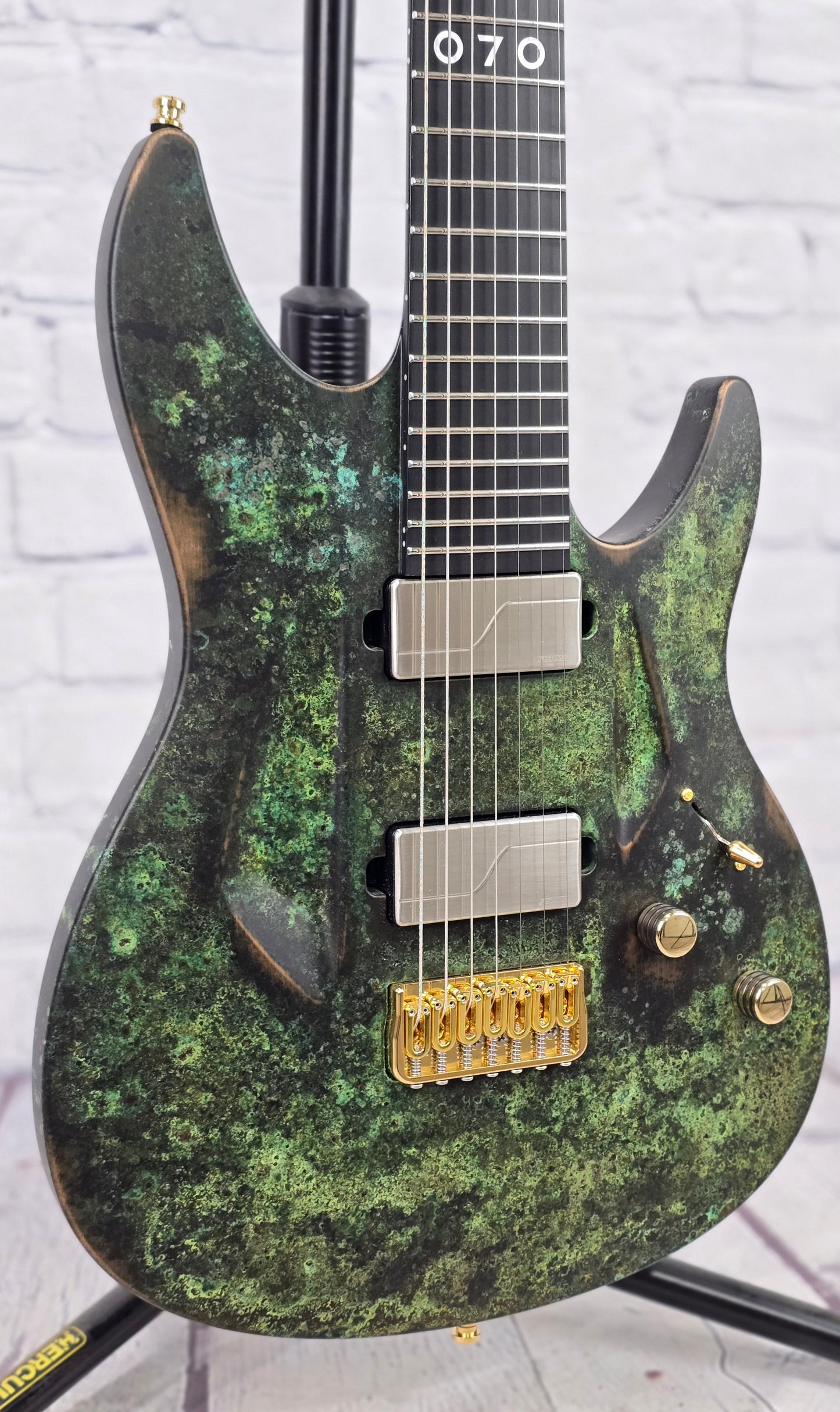 USED Aristides 070 7 String Electric Guitar Bronze Oxidized