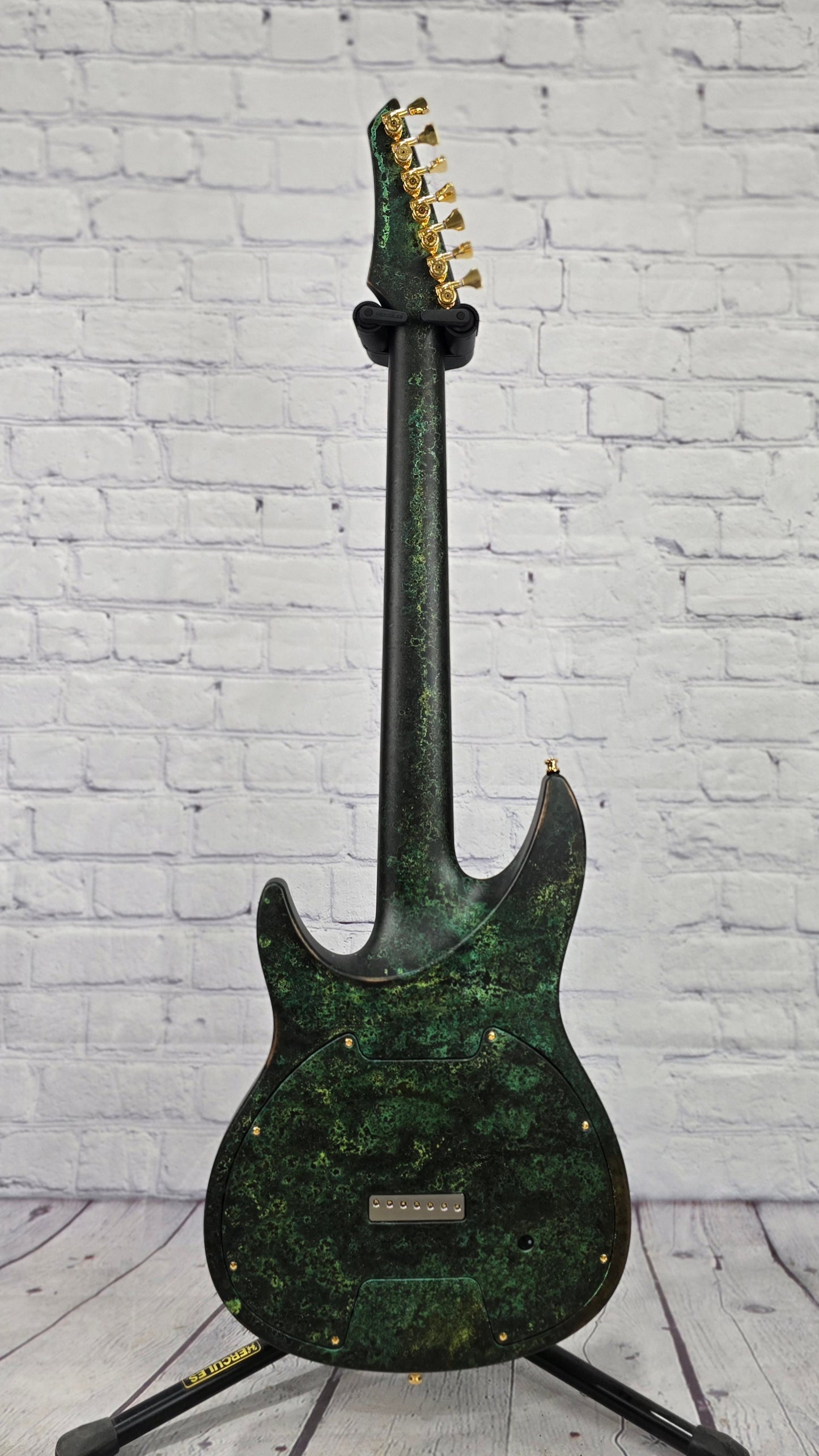 USED Aristides 070 7 String Electric Guitar Bronze Oxidized