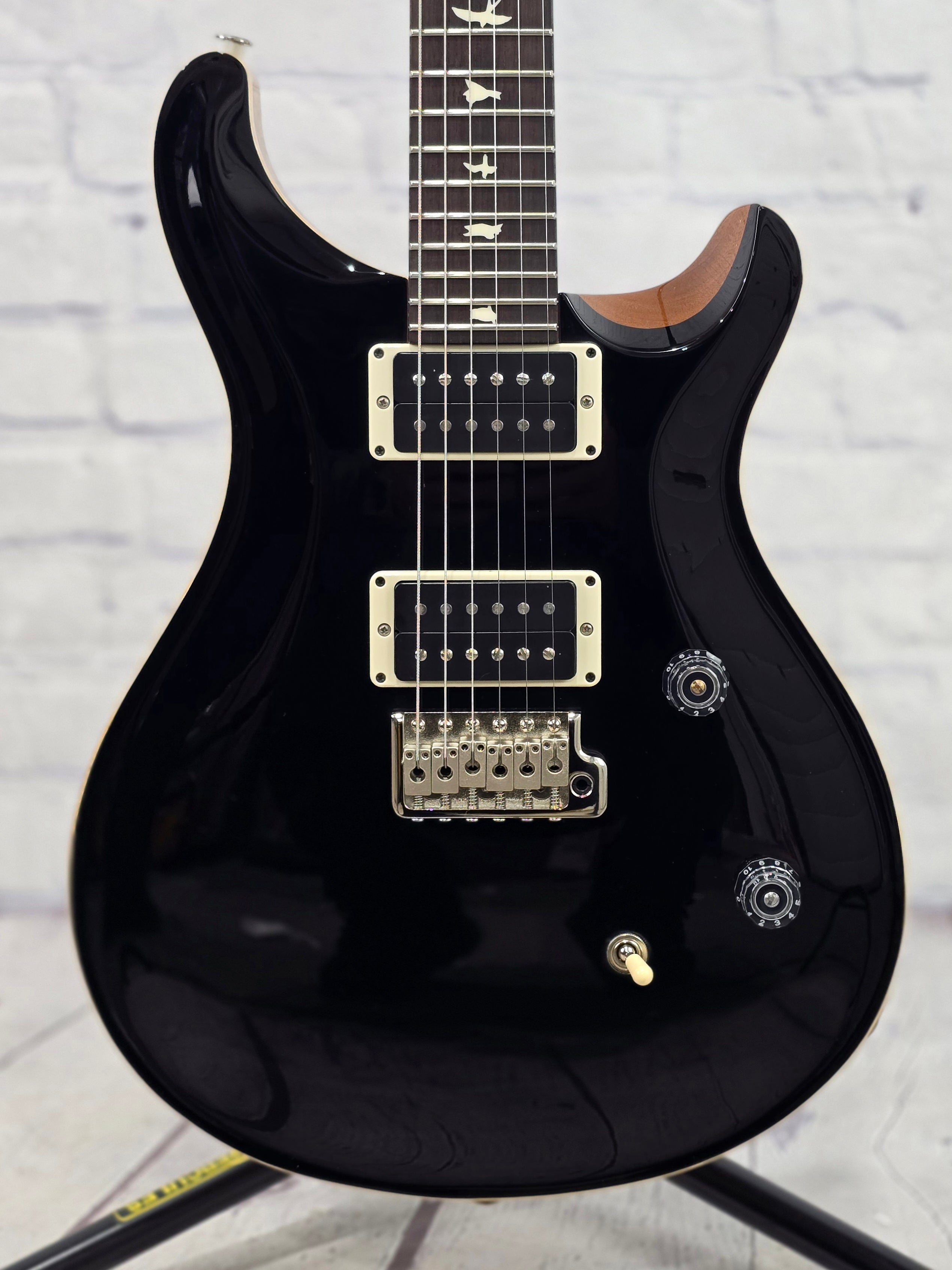 Paul Reed Smith PRS CE24 Electric Guitar Gloss Black Natural Back