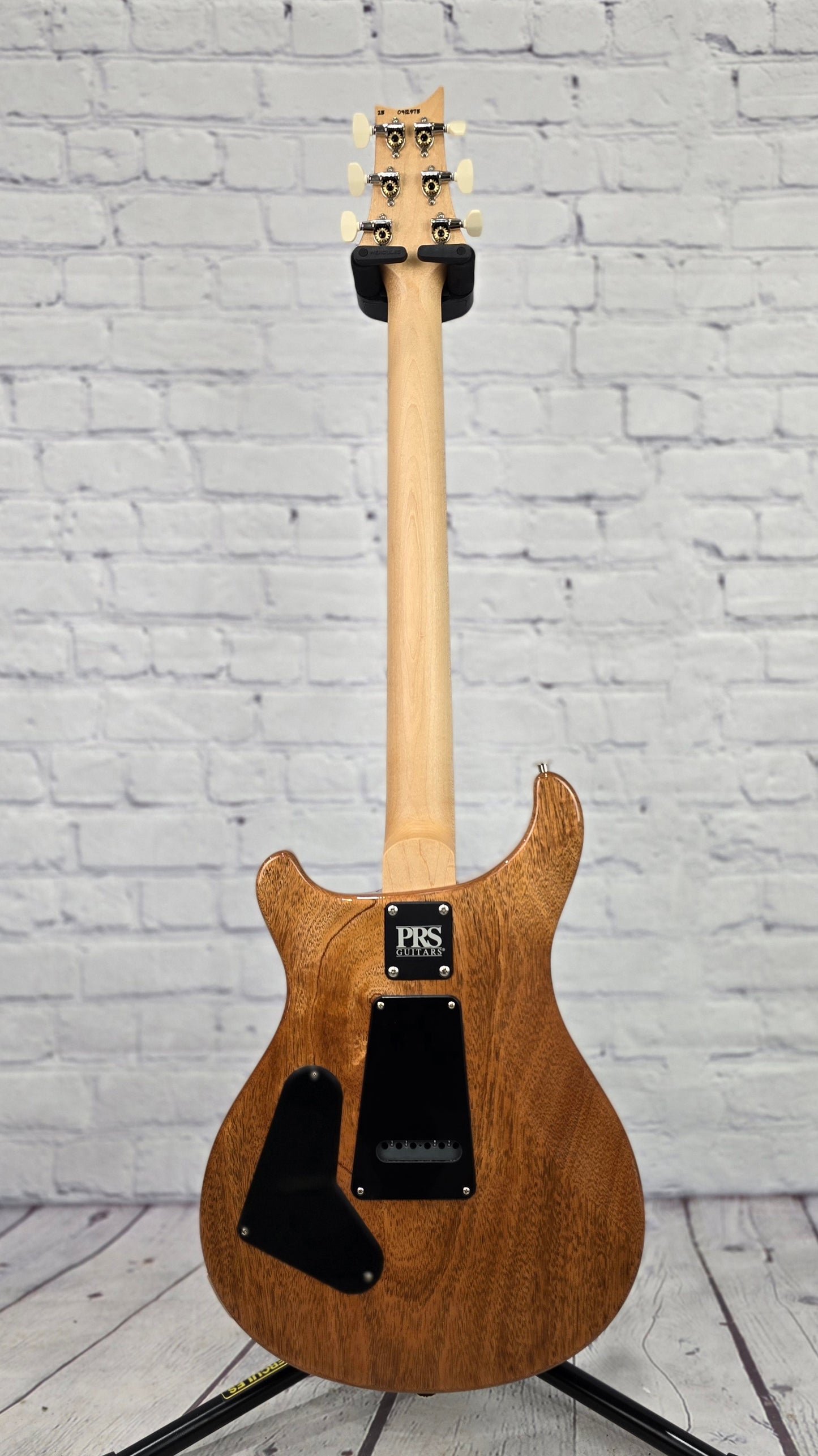 Paul Reed Smith PRS CE24 Electric Guitar Gloss Black Natural Back